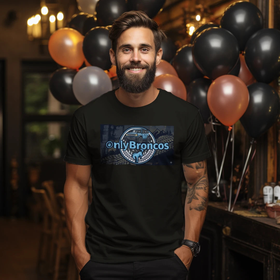 “Only Broncos” Performance Tee – No Subscriptions, Just Trails wicking tee
