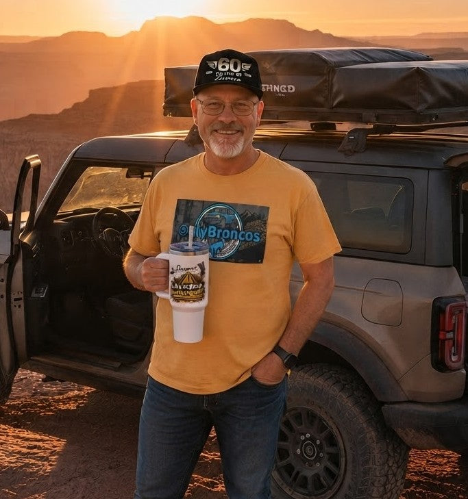 1000x Better 40oz Vacuum Insulated Tumbler | Bronco 60th Anniversary Adventure Travel Mug