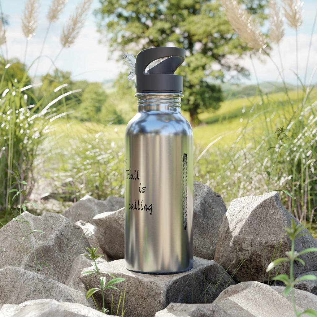 “The Trail Is Calling” Bronco Water Bottle — 20oz Rugged Hydration for Wild Rides