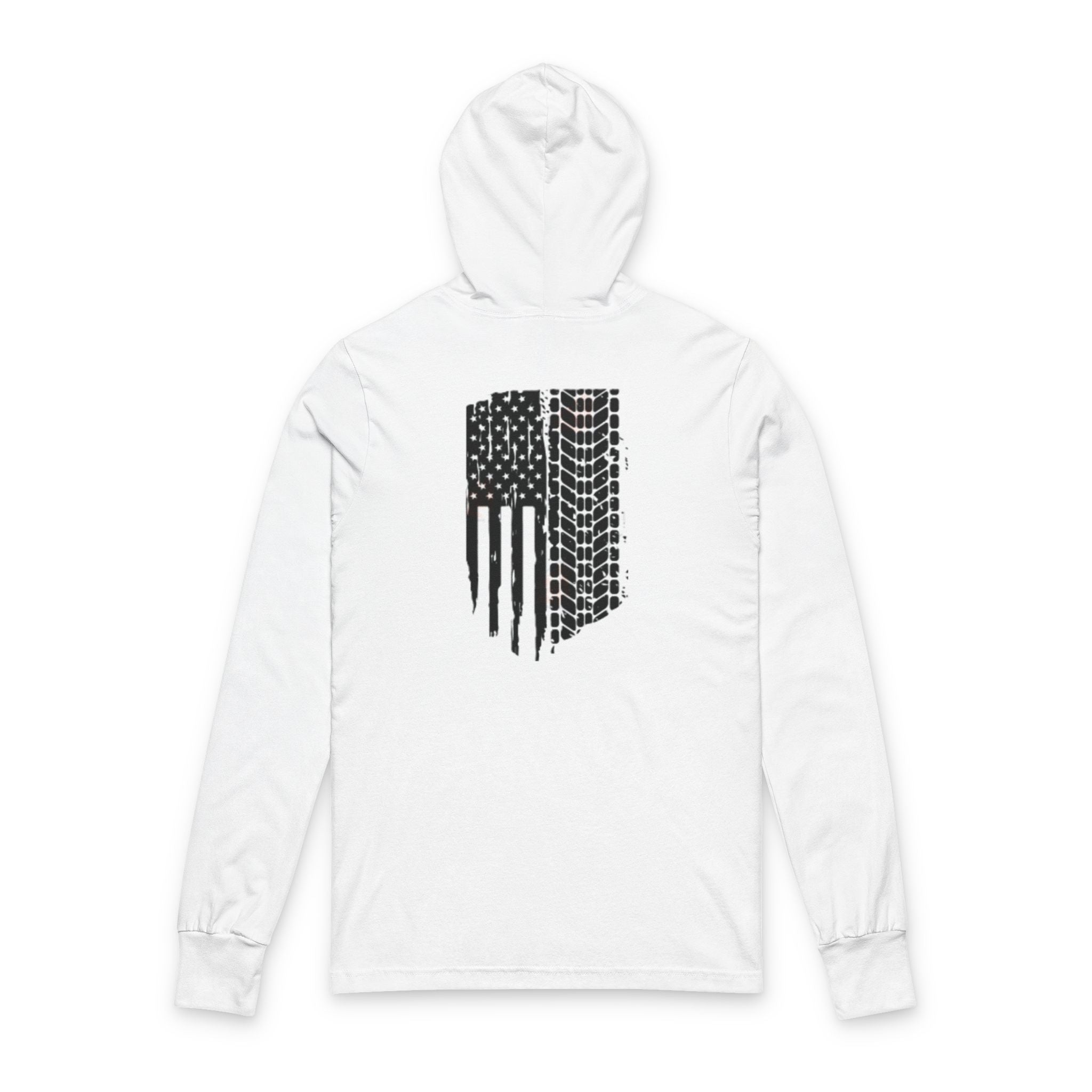 “Stars, Stripes & Horsepower” Patriotic Bronco Hooded Long Sleeve Tee — Freedom-Ready Gear for Every Trail