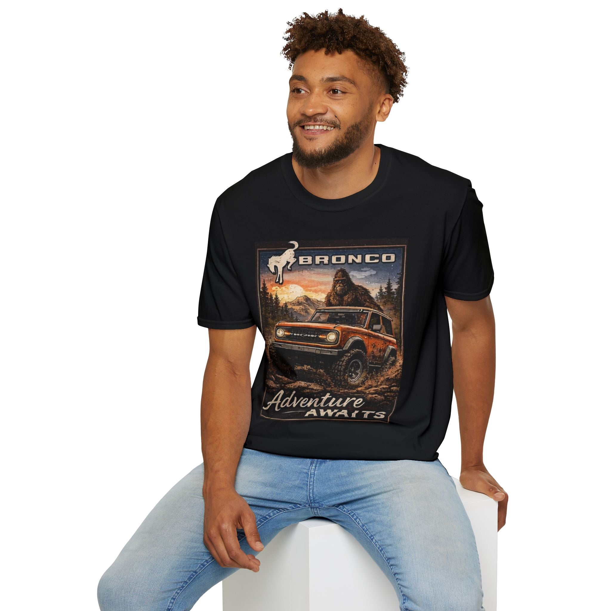 Bronco Adventure Awaits T-Shirt – Built Wild, 6G Approved