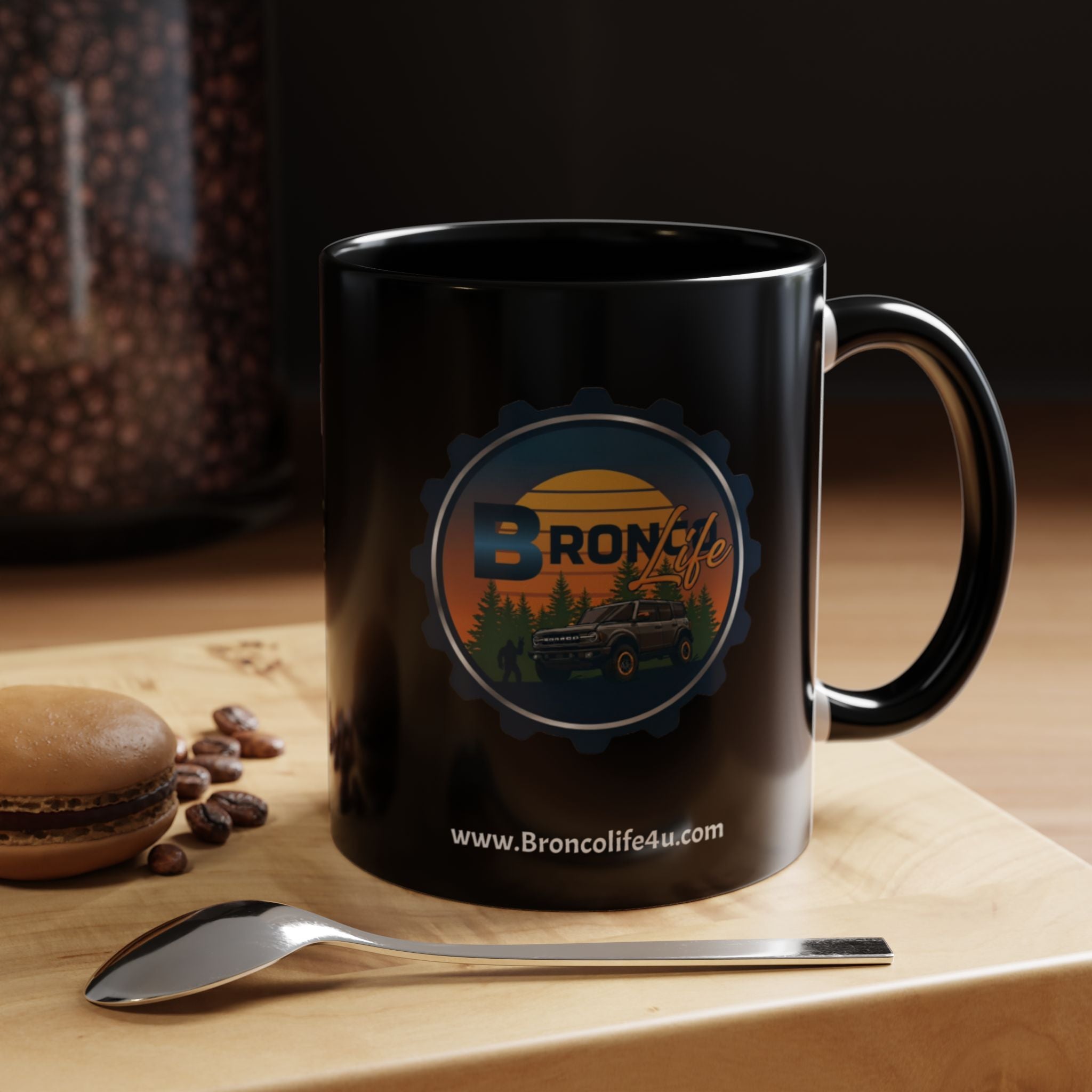 Bronco Life Coffee Mug – Built Wild Est. 1966 Ford Bronco Accent Mug (11oz / 15oz)