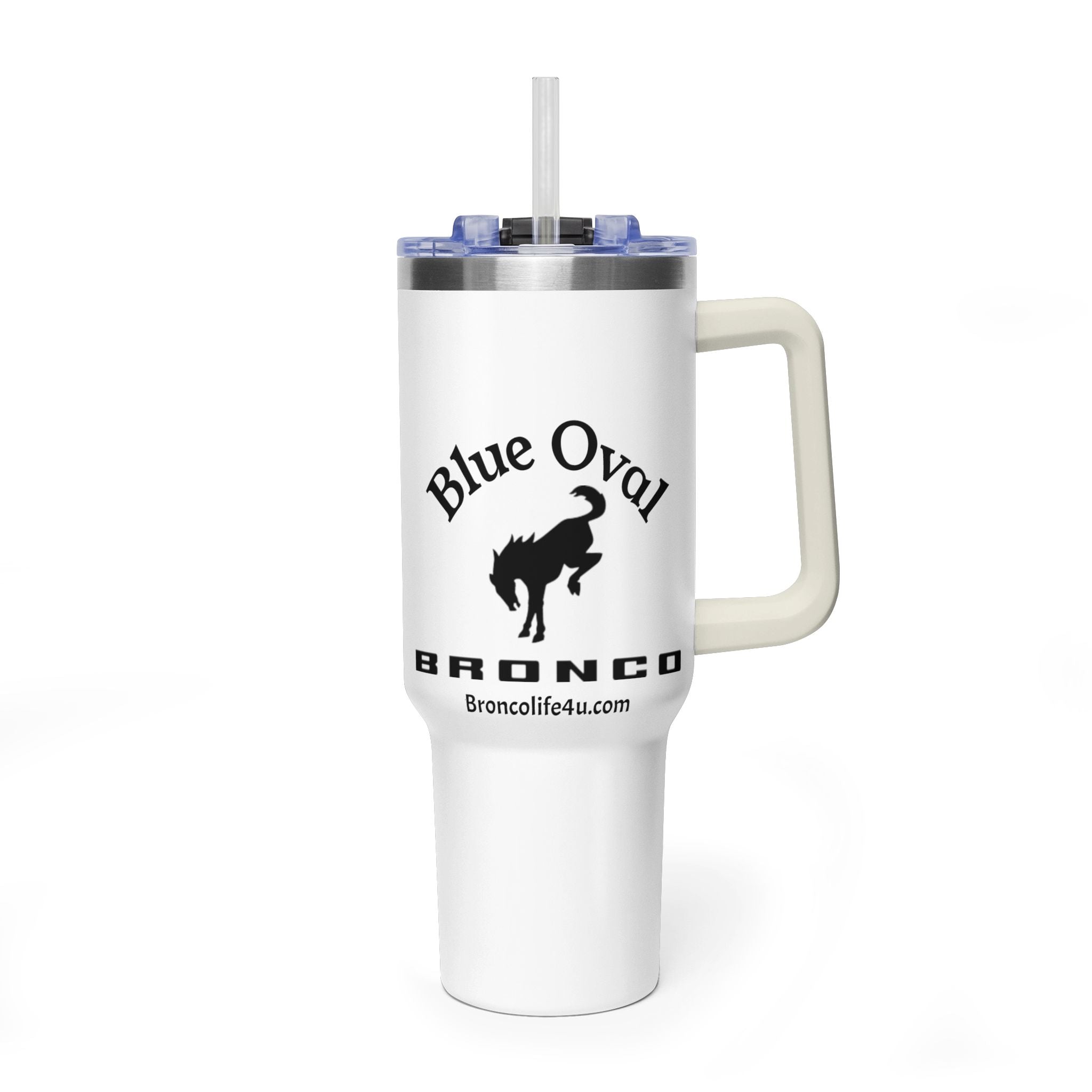 Smiles Per Gallon 40oz Vacuum Insulated Tumbler | Bronco Lifestyle Adventure Travel Mug