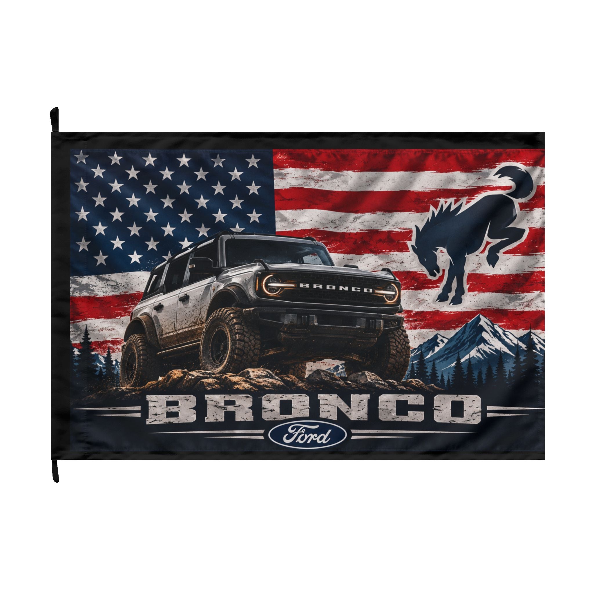Built for the Wild Double-Sided Flag | Adventure-Ready Off-Road Decor