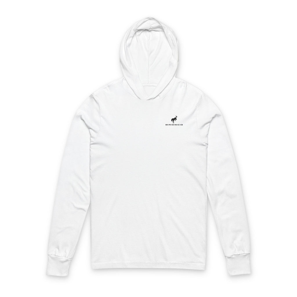 “Stars, Stripes & Horsepower” Patriotic Bronco Hooded Long Sleeve Tee — Freedom-Ready Gear for Every Trail