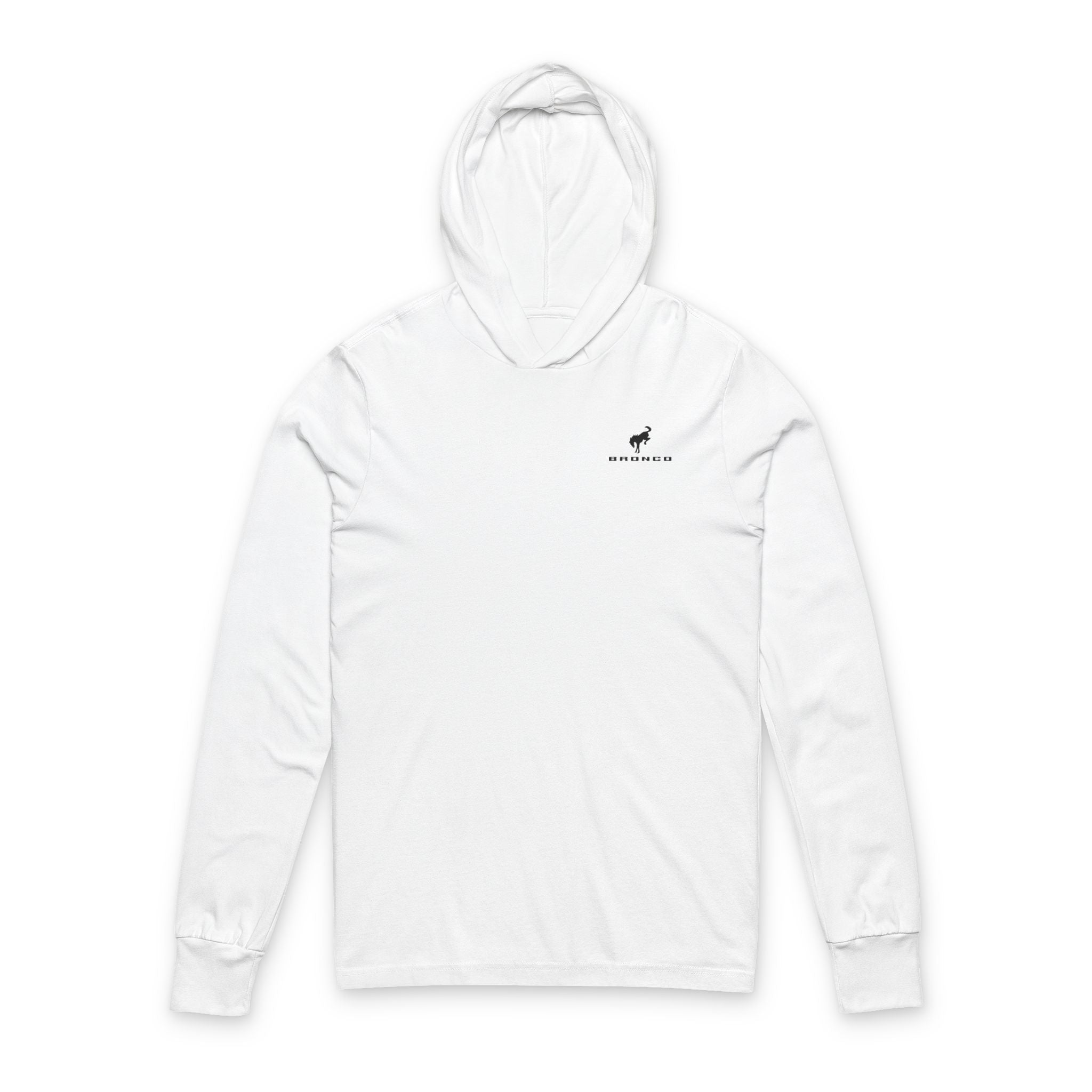 “Stars, Stripes & Horsepower” Patriotic Bronco Hooded Long Sleeve Tee — Freedom-Ready Gear for Every Trail