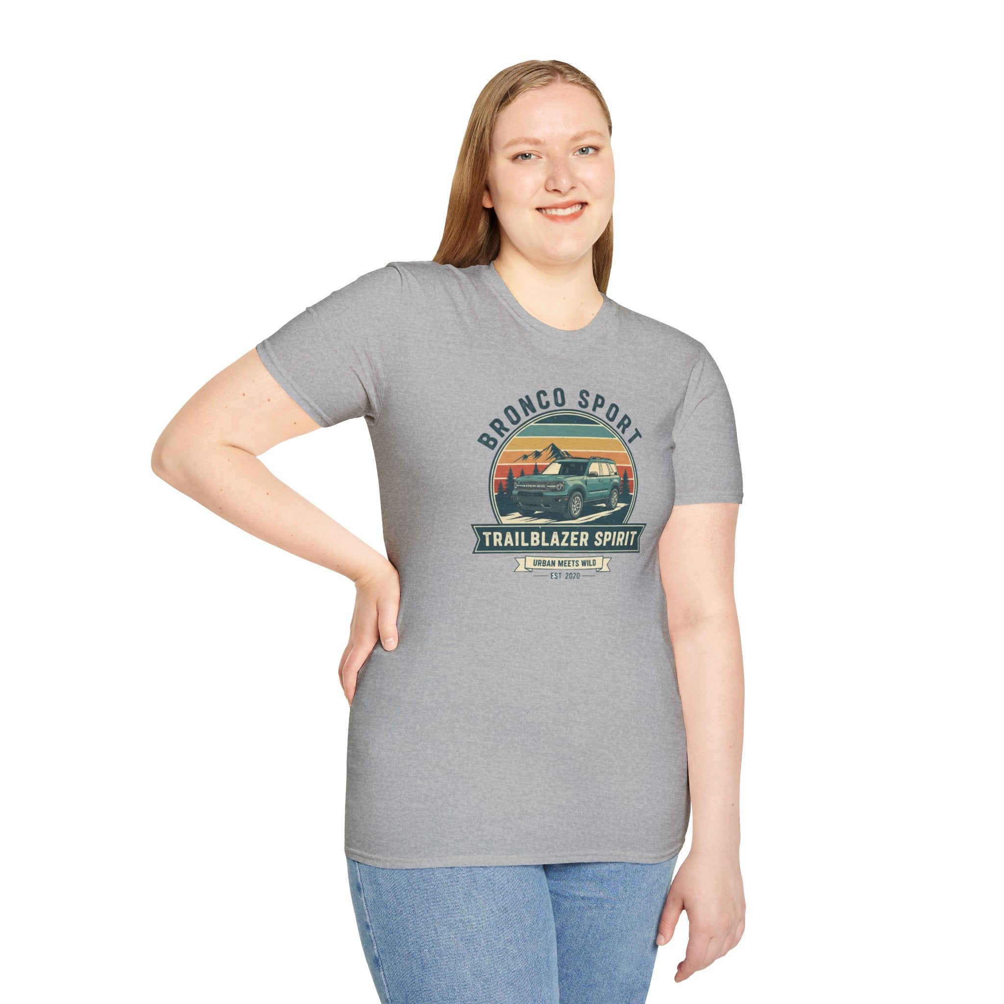 "Urban Meets Wild" Bronco Sport Women's T-Shirt | Trailblazer Spirit Softstyle Tee