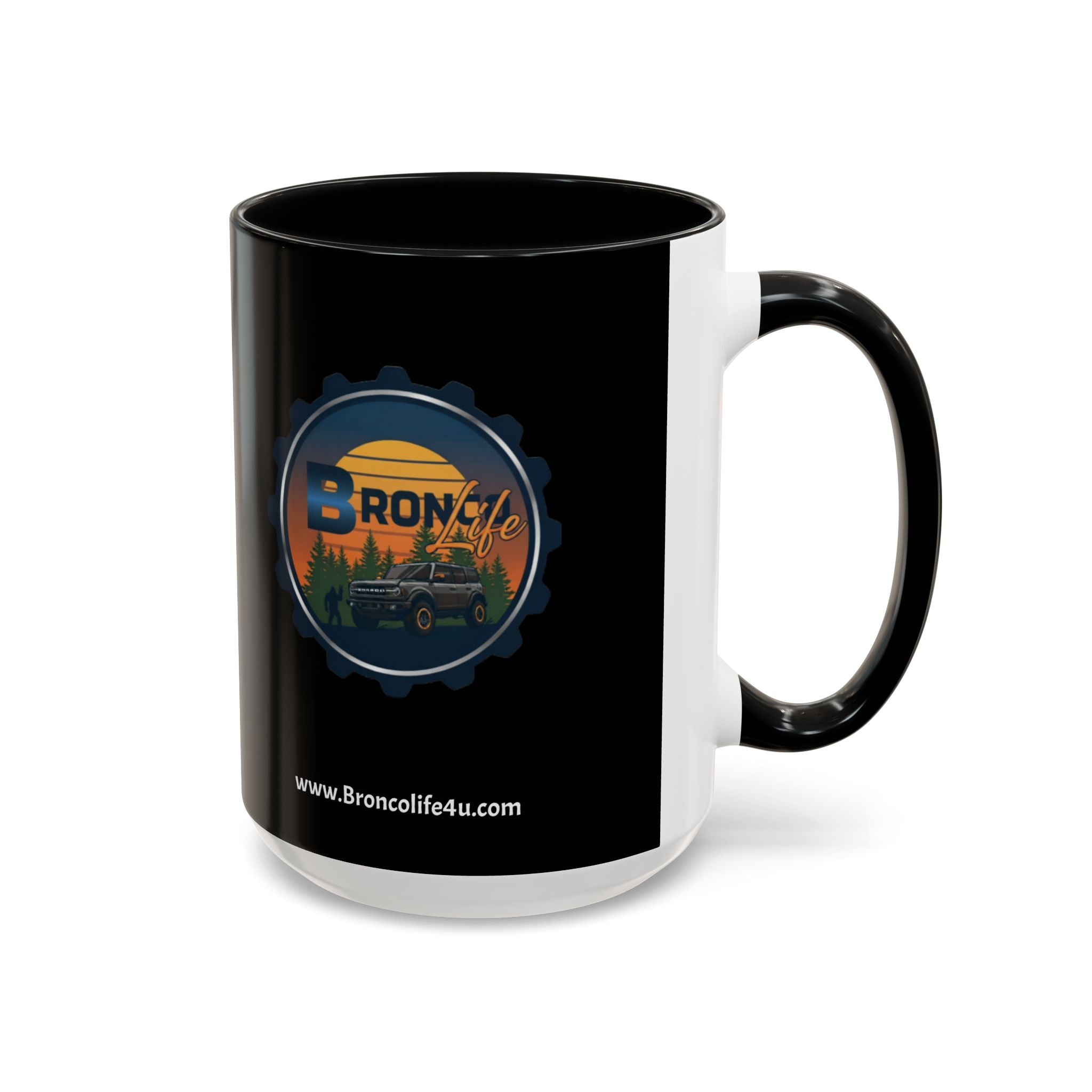 Bronco Life Coffee Mug – Built Wild Est. 1966 Ford Bronco Accent Mug (11oz / 15oz)