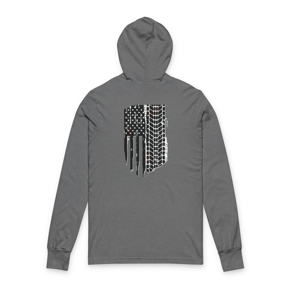 “Stars, Stripes & Horsepower” Patriotic Bronco Hooded Long Sleeve Tee — Freedom-Ready Gear for Every Trail