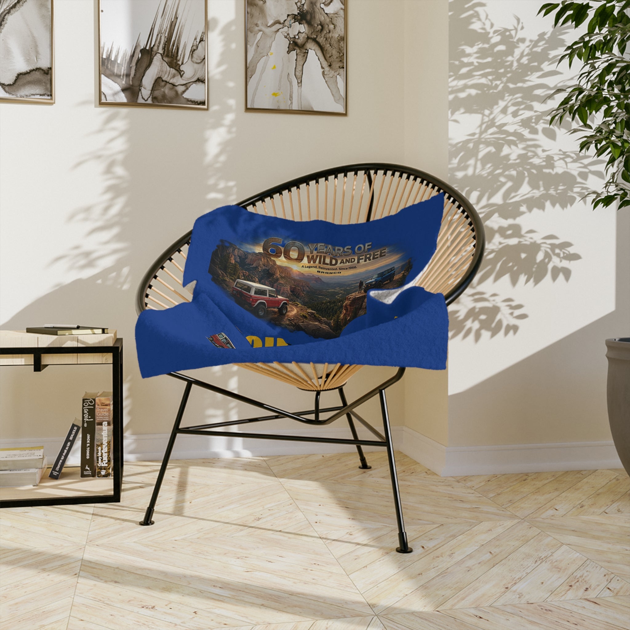 Join the Herd Premium Microfiber Blanket | Bronco Heritage Adventure Throw | 60 Years of Wild & Free