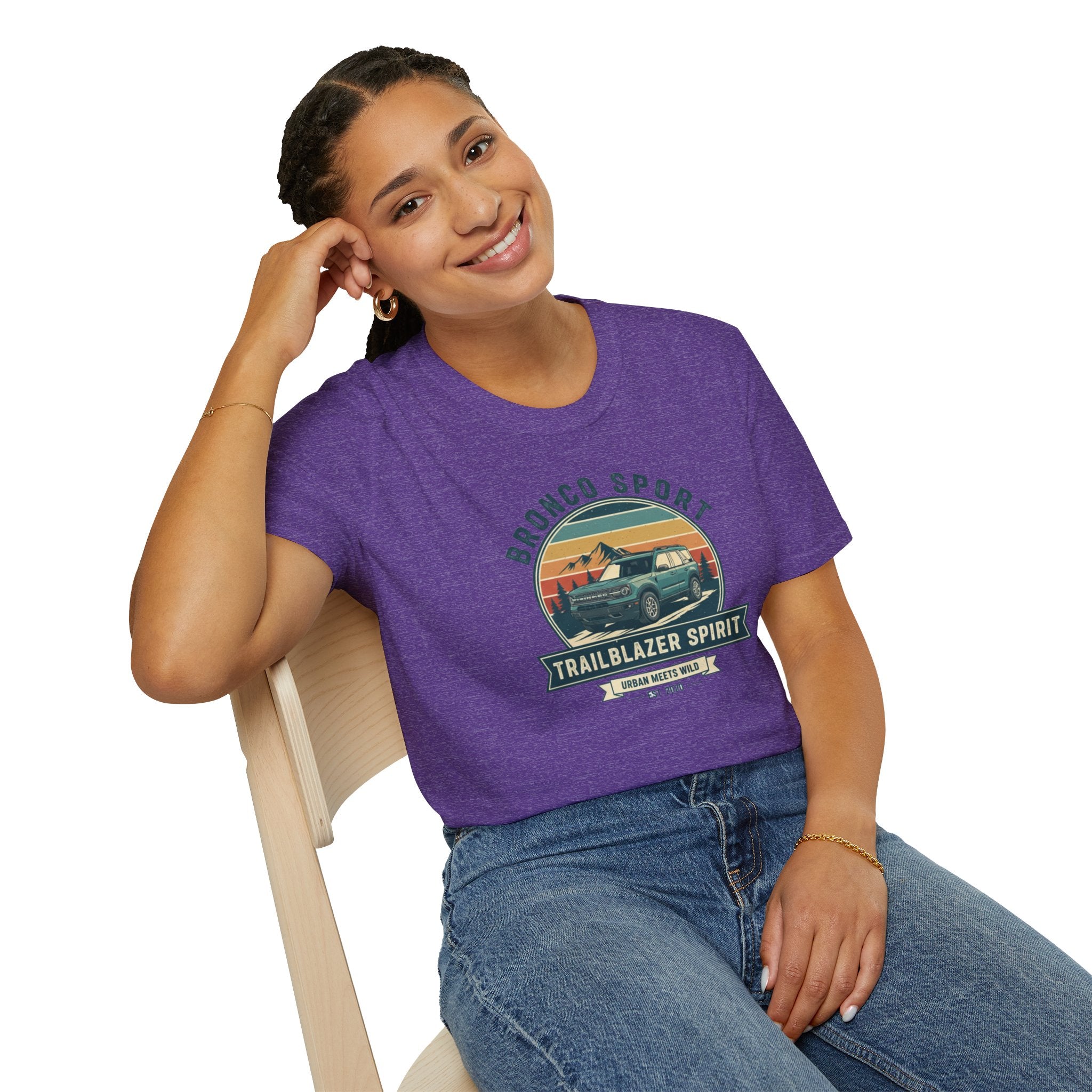 "Urban Meets Wild" Bronco Sport Women's T-Shirt | Trailblazer Spirit Softstyle Tee