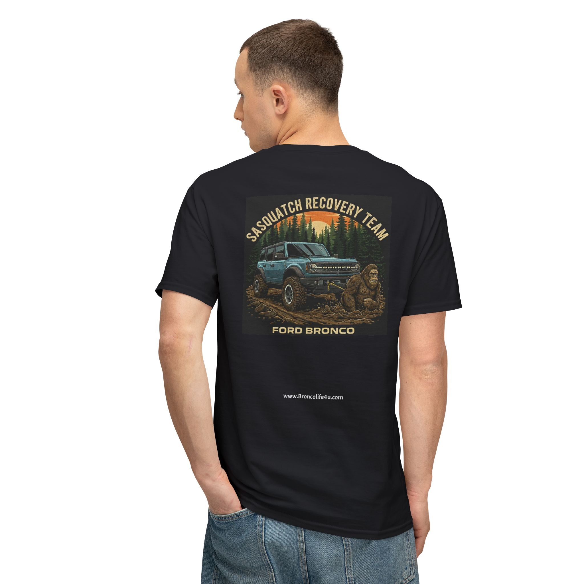 Sasquatch Recovery Team Tee — When Your Bronco’s the Ultimate Tow Truck