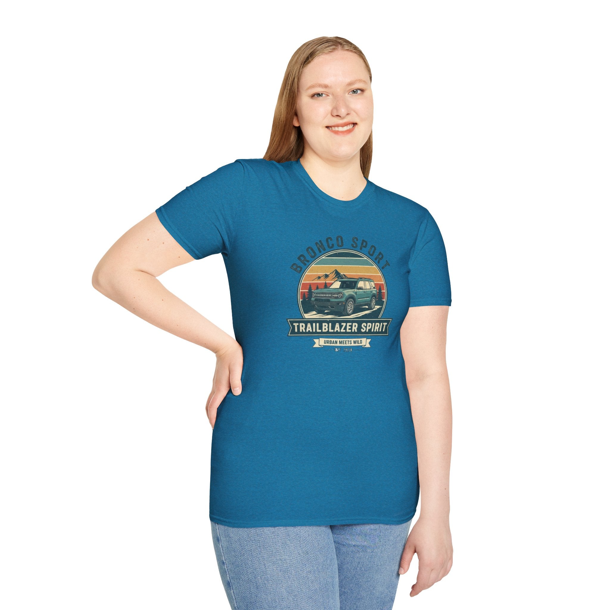 "Urban Meets Wild" Bronco Sport Women's T-Shirt | Trailblazer Spirit Softstyle Tee