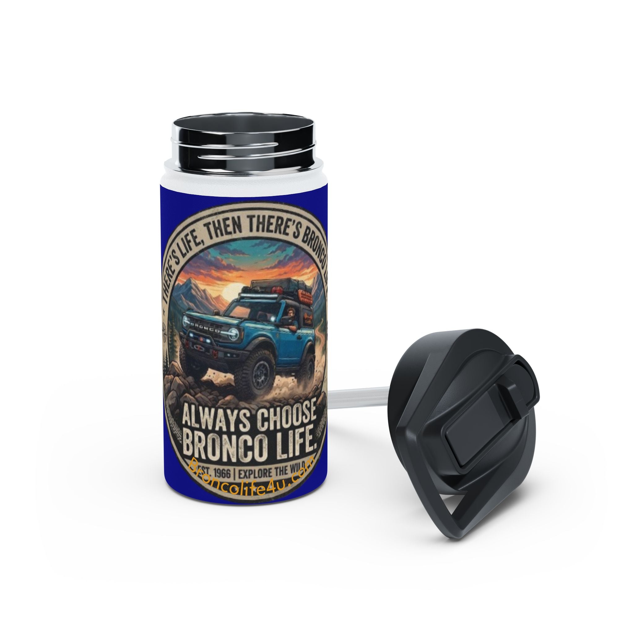Always Choose Bronco Life Stainless Steel Water Bottle | Adventure & Off-Road Edition - - Tumbler - 15624314445591690203_2048