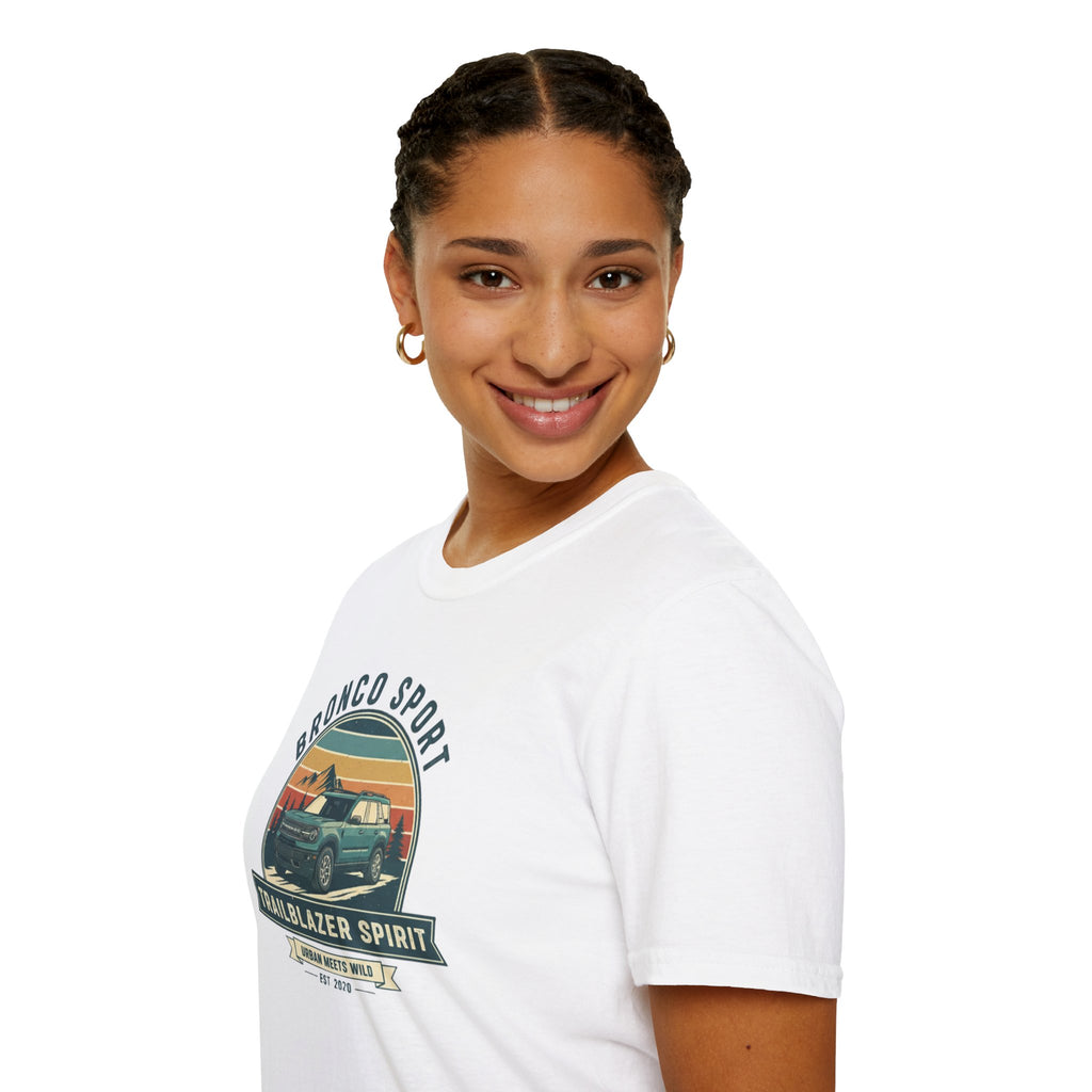 "Urban Meets Wild" Bronco Sport Women's T-Shirt | Trailblazer Spirit Softstyle Tee
