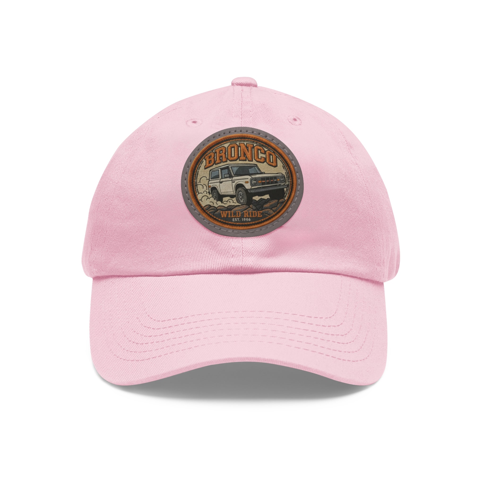 Bronco “Wild Ride Est. 1966” Retro Leather Patch Hat — Vintage Spirit, Modern Grit