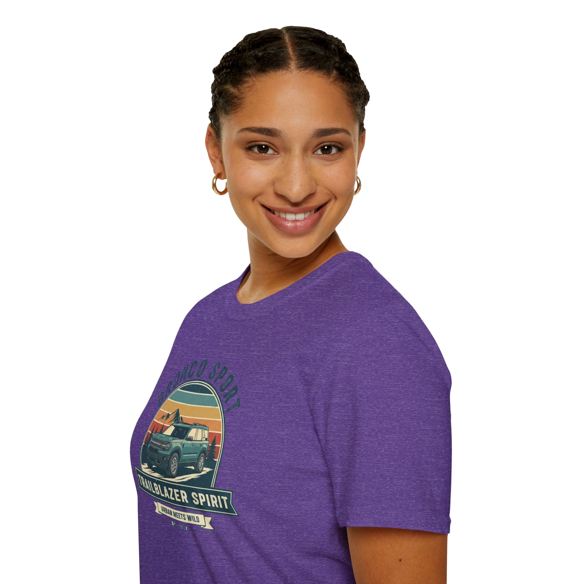 "Urban Meets Wild" Bronco Sport Women's T-Shirt | Trailblazer Spirit Softstyle Tee