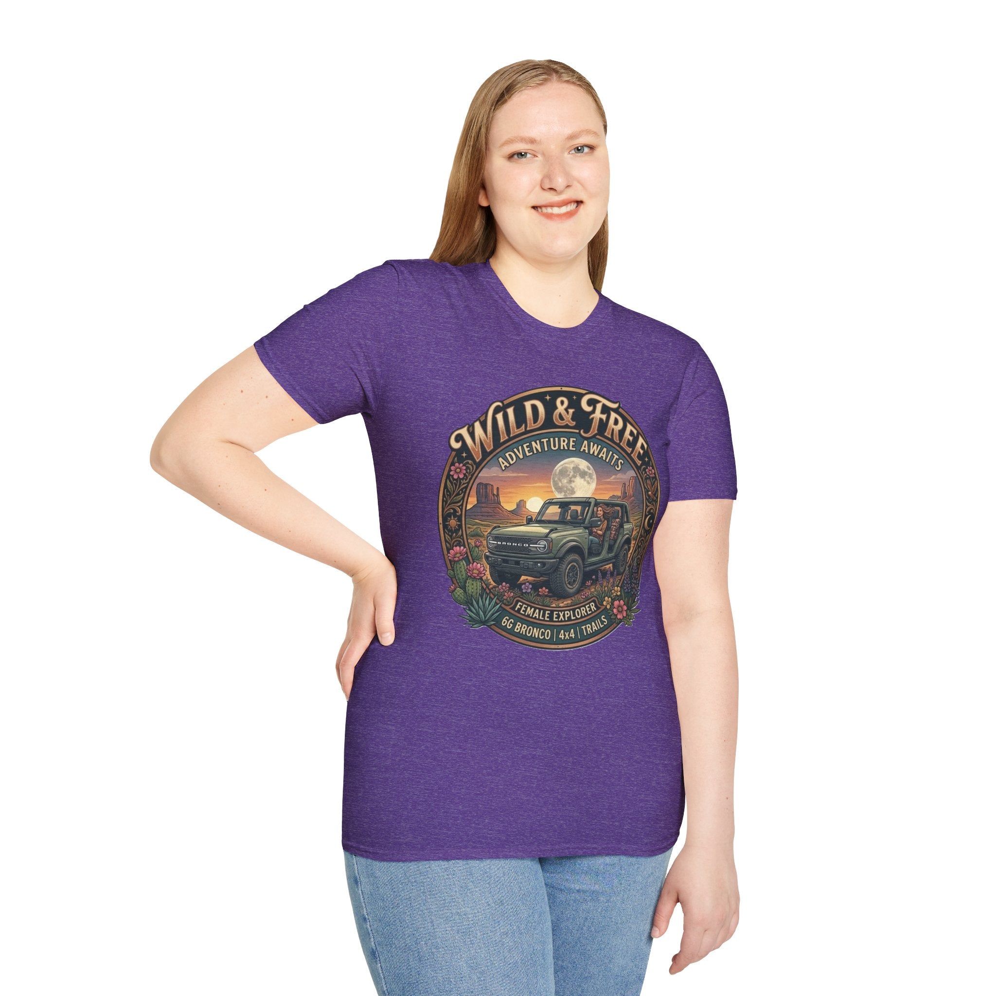 Wild & Free Bronco Tee – Female Explorer 6G Off-Road Adventure Shirt