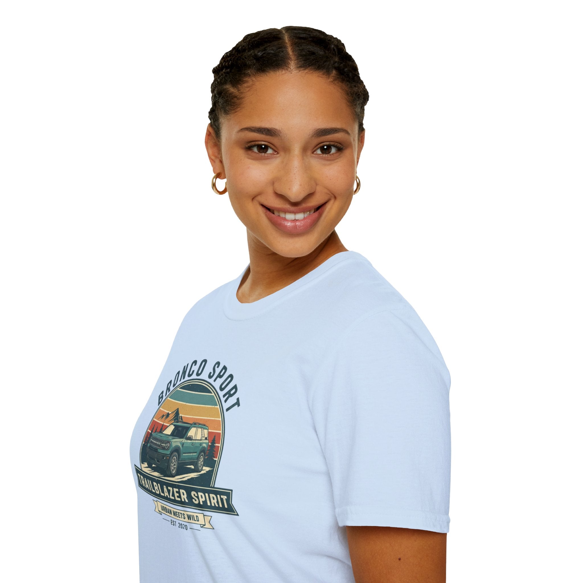 "Urban Meets Wild" Bronco Sport Women's T-Shirt | Trailblazer Spirit Softstyle Tee