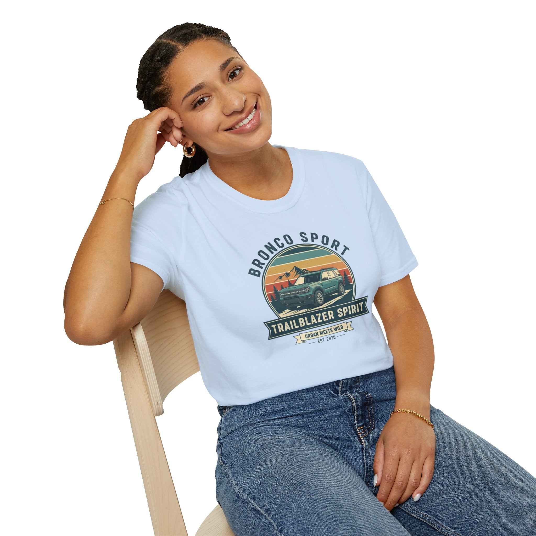"Urban Meets Wild" Bronco Sport Women's T-Shirt | Trailblazer Spirit Softstyle Tee
