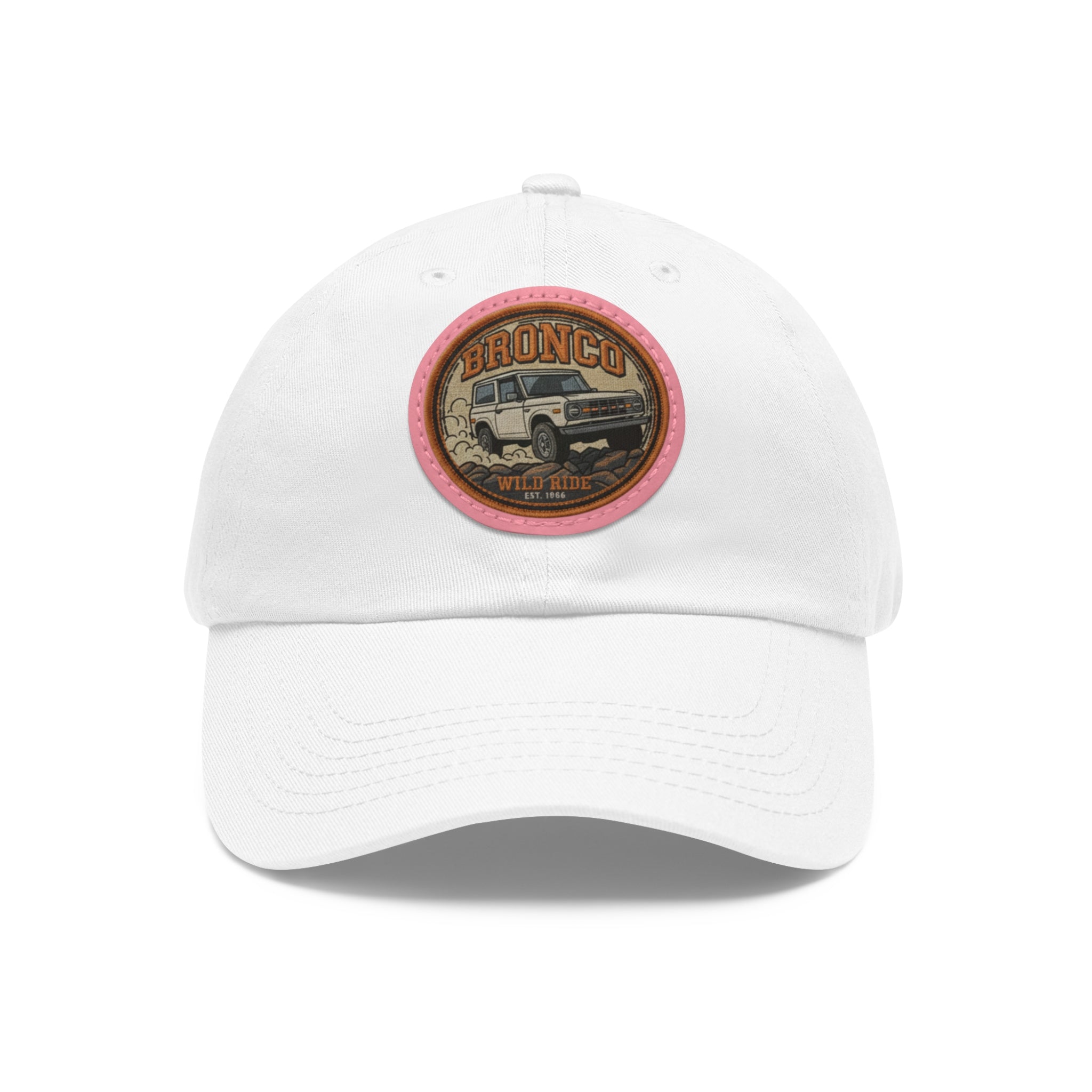 Bronco “Wild Ride Est. 1966” Retro Leather Patch Hat — Vintage Spirit, Modern Grit