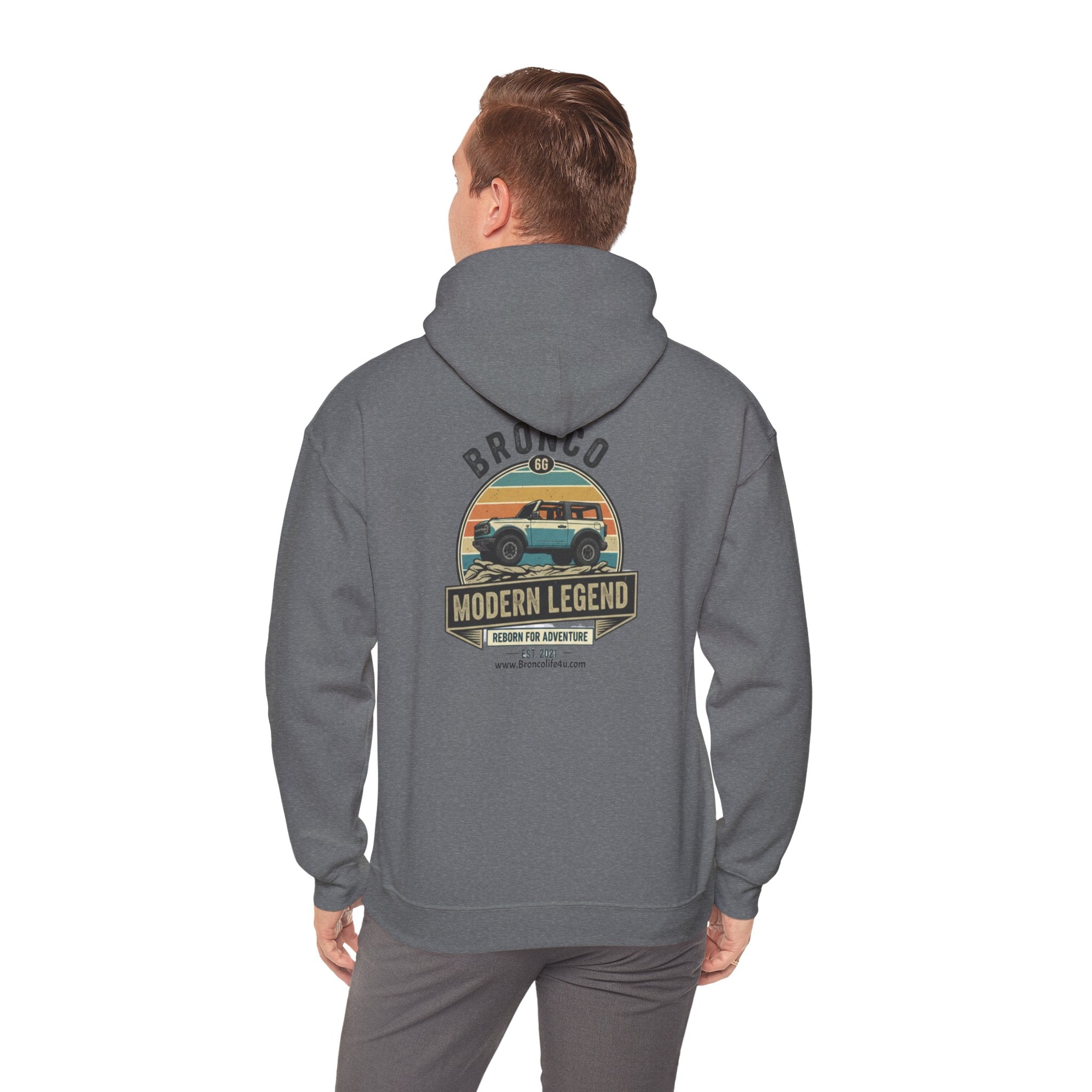 Bronco 6G “Modern Legend” Hoodie — Adventure Reborn Since 2021