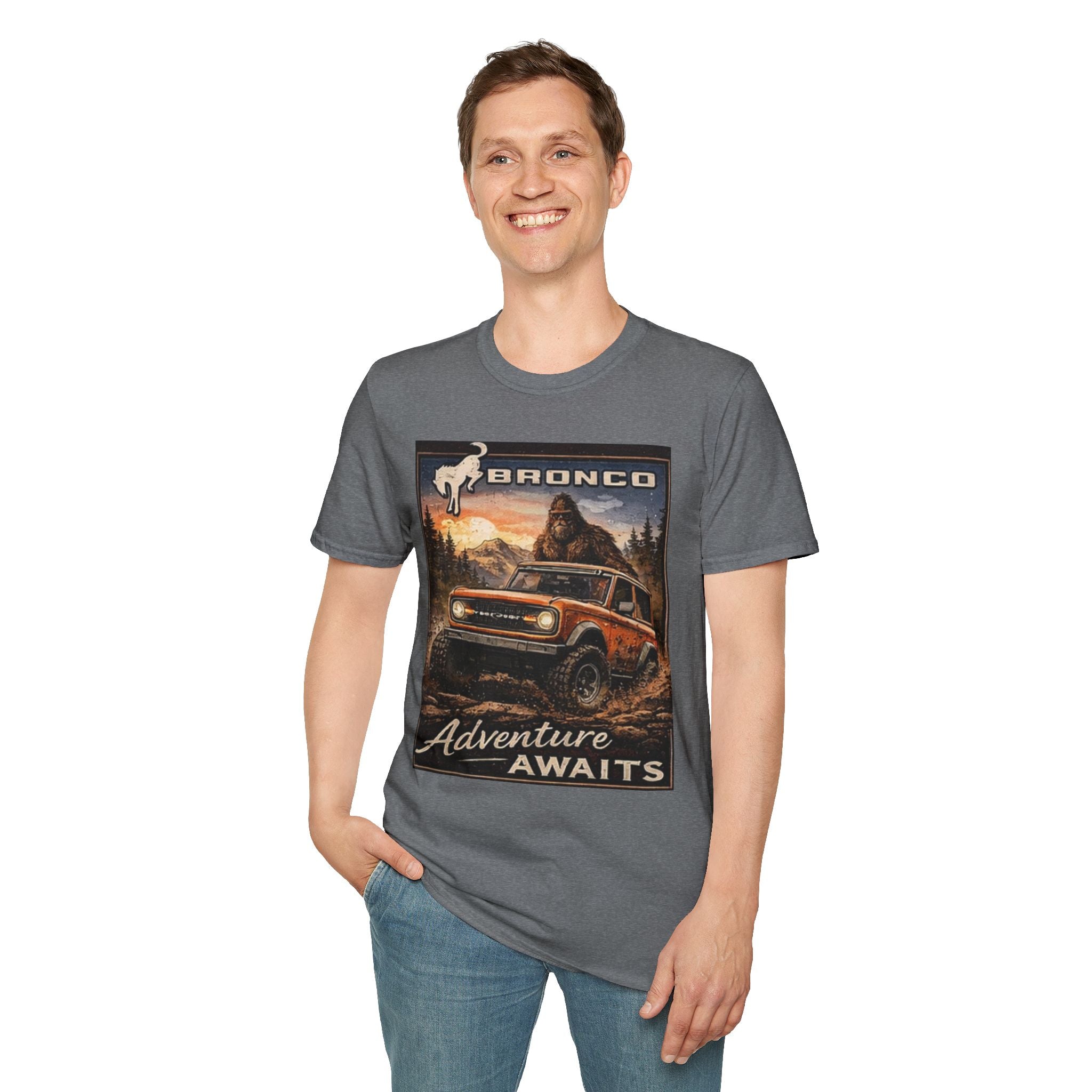 Bronco Adventure Awaits T-Shirt – Built Wild, 6G Approved
