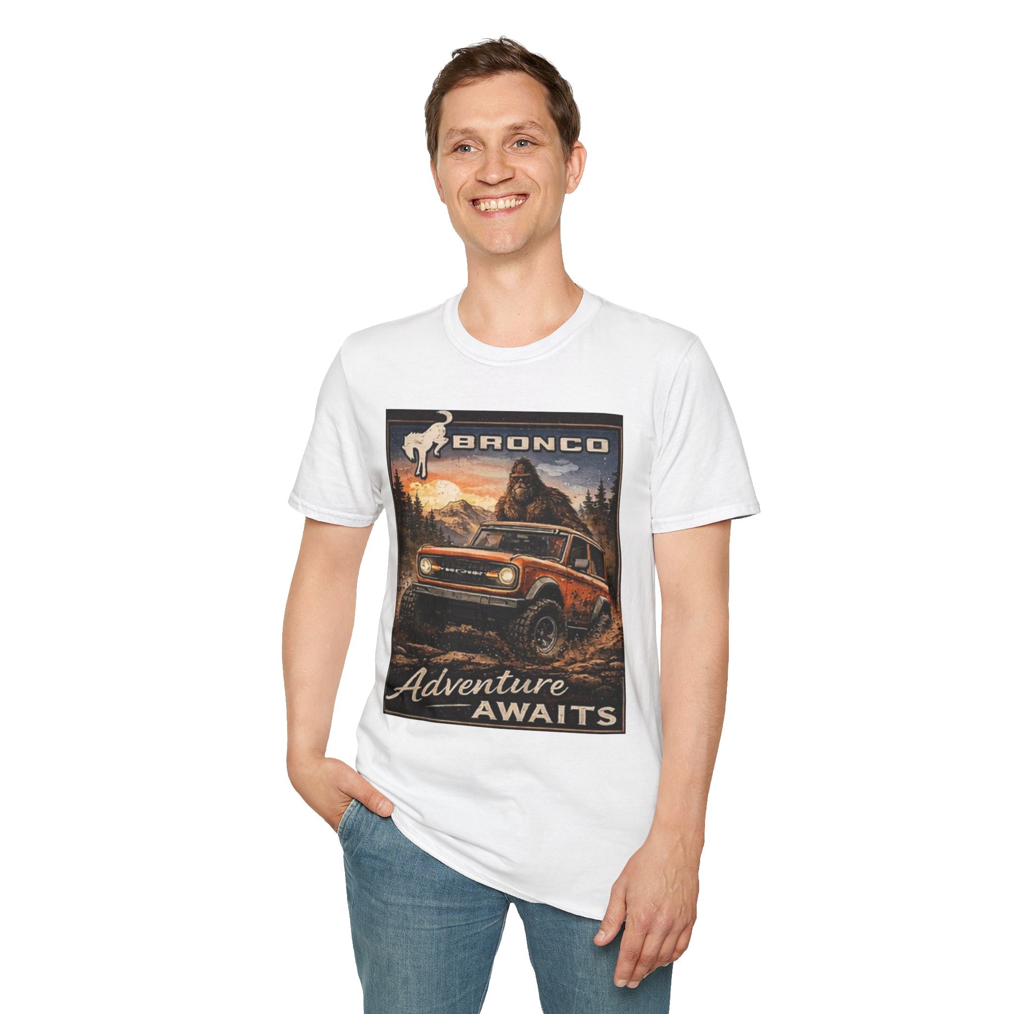 Bronco Adventure Awaits T-Shirt – Built Wild, 6G Approved