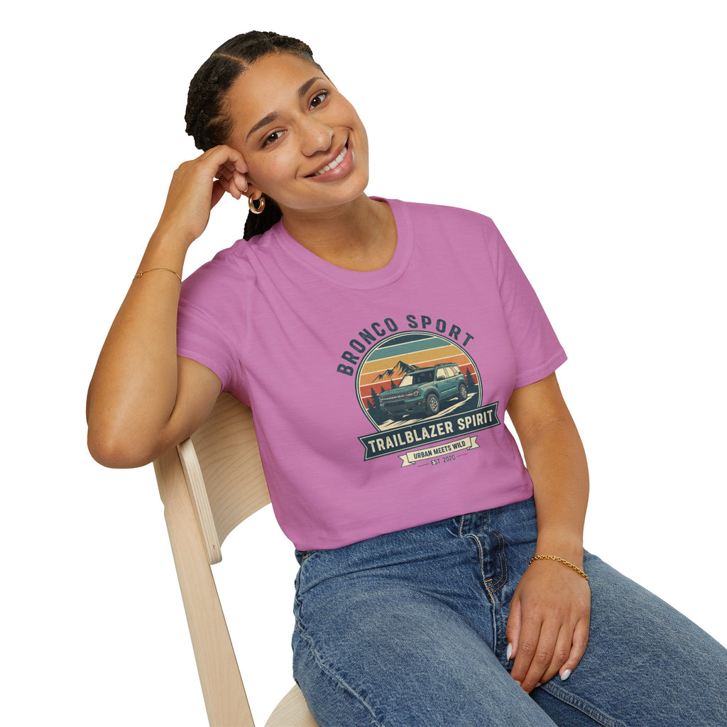 "Urban Meets Wild" Bronco Sport Women's T-Shirt | Trailblazer Spirit Softstyle Tee