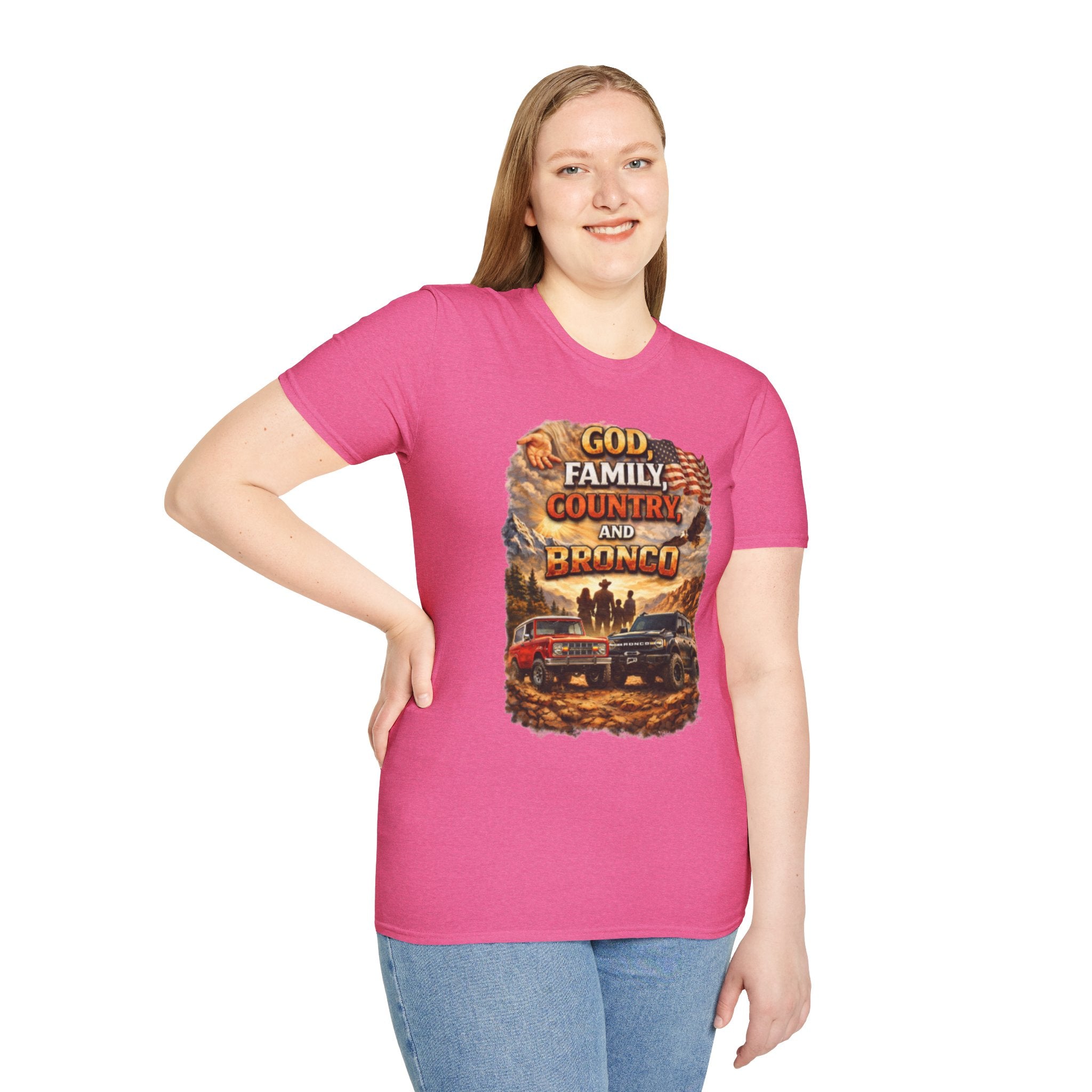 God, Family, Country & Ford Bronco Tee – Bronco Heritage & Adventure Lifestyle Shirt