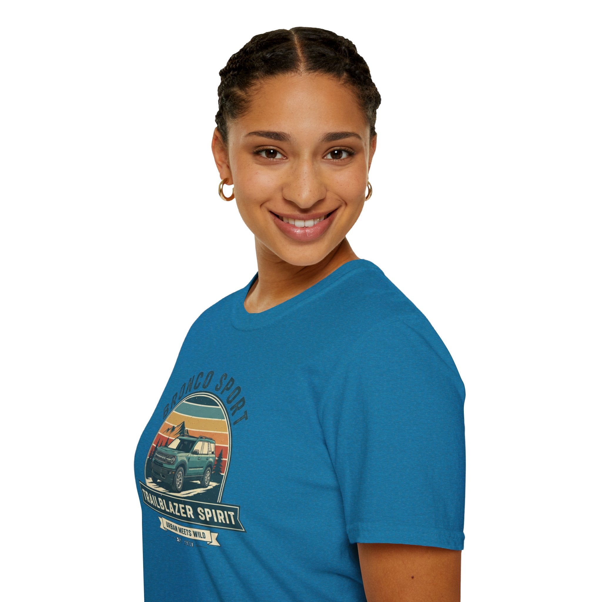 "Urban Meets Wild" Bronco Sport Women's T-Shirt | Trailblazer Spirit Softstyle Tee