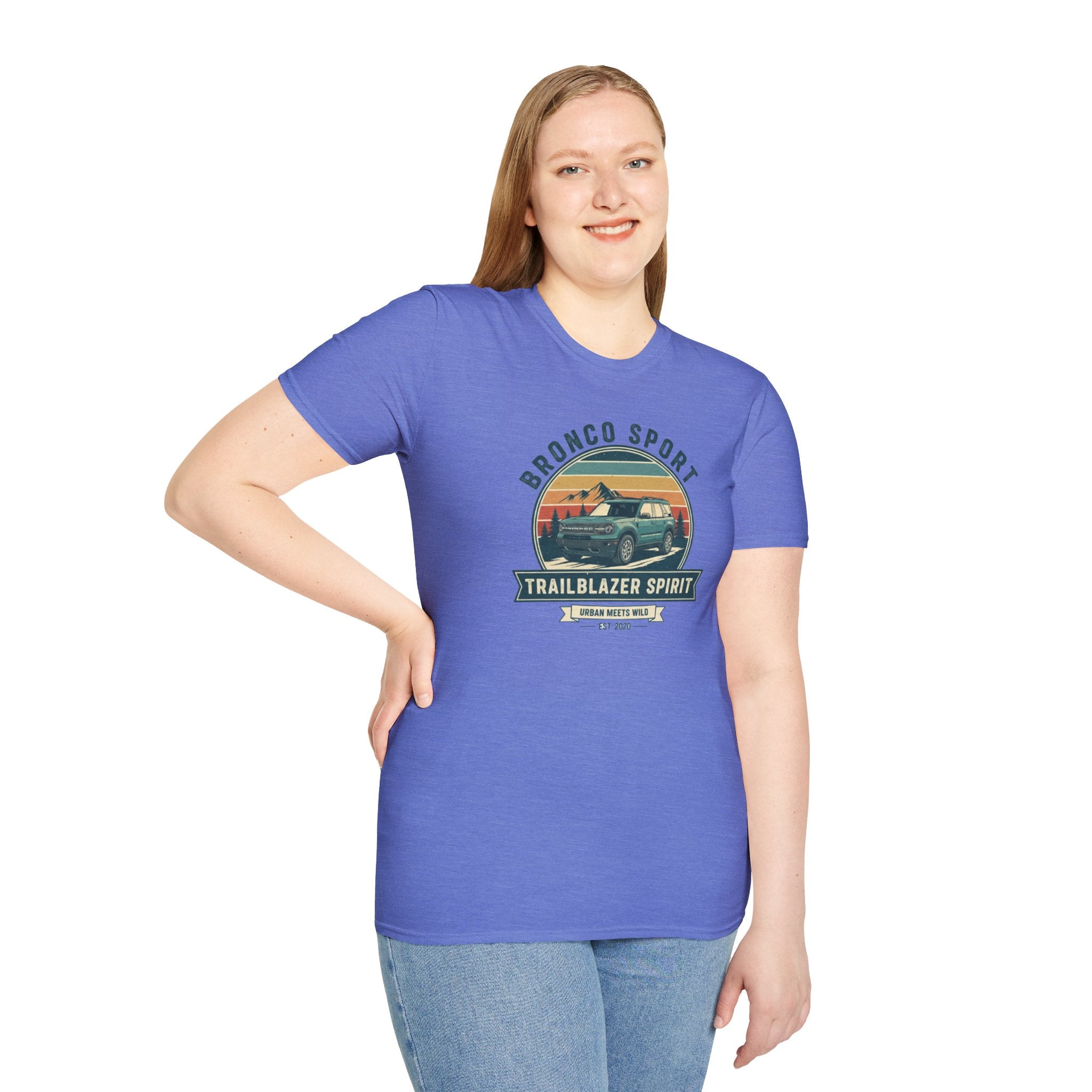 "Urban Meets Wild" Bronco Sport Women's T-Shirt | Trailblazer Spirit Softstyle Tee
