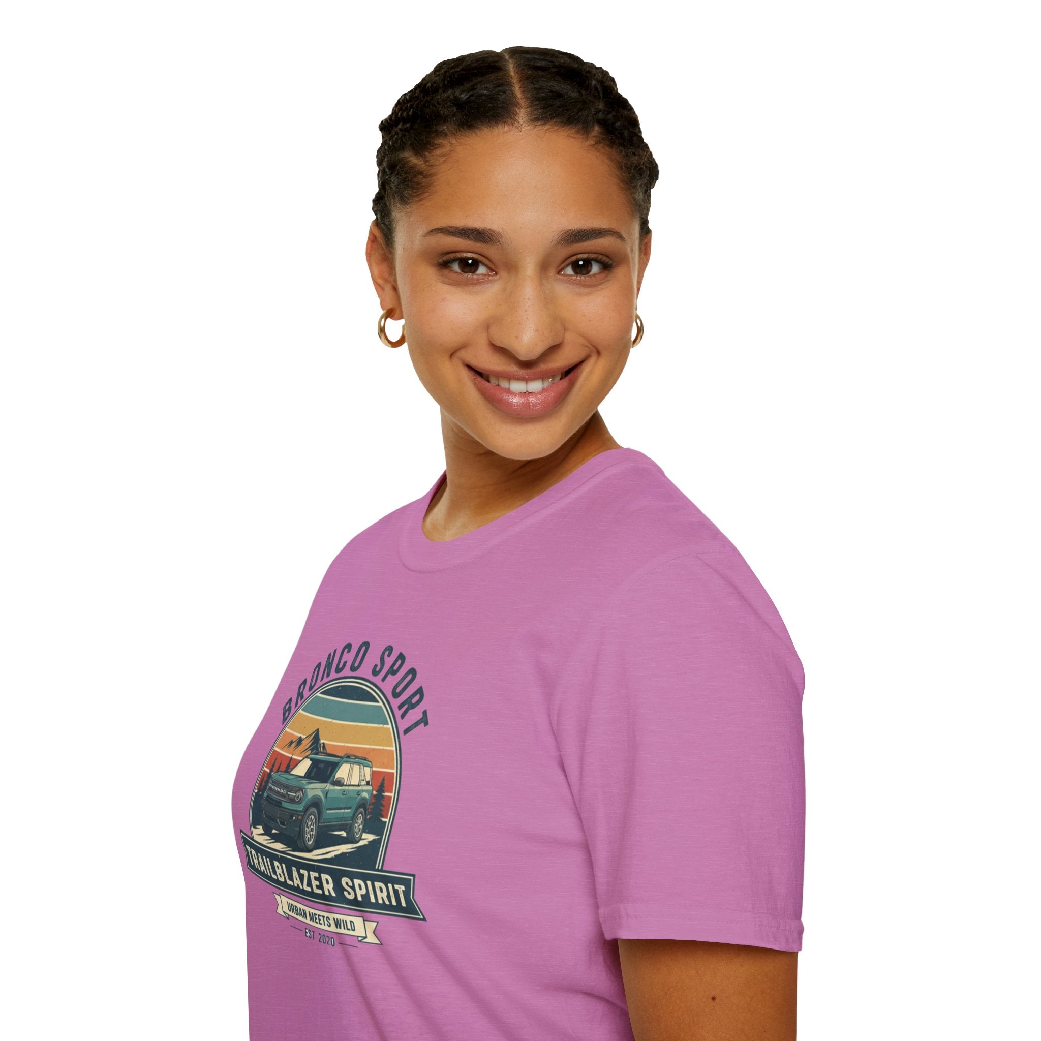 "Urban Meets Wild" Bronco Sport Women's T-Shirt | Trailblazer Spirit Softstyle Tee