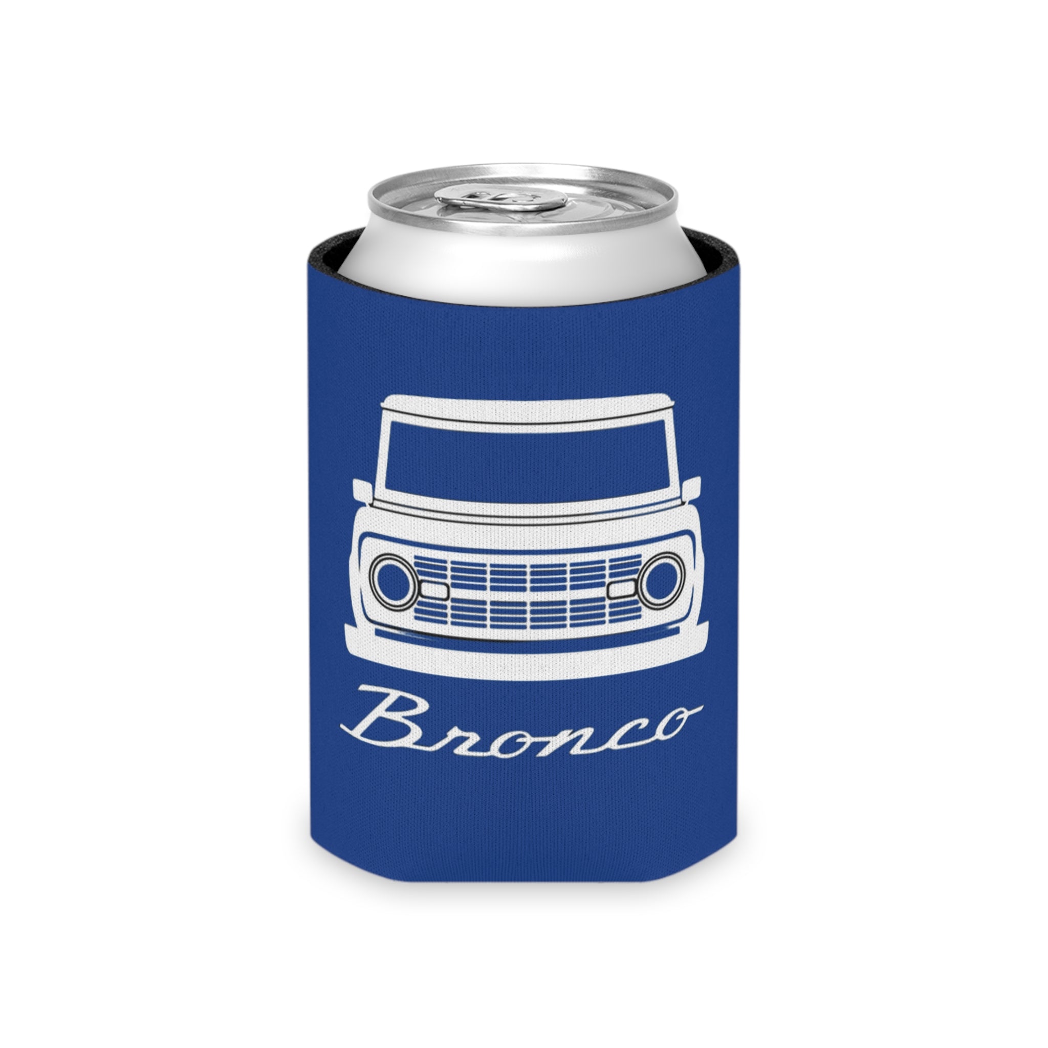 Bronco & Bigfoot Can Cooler — Peace, Trails & Ice-Cold Drinks