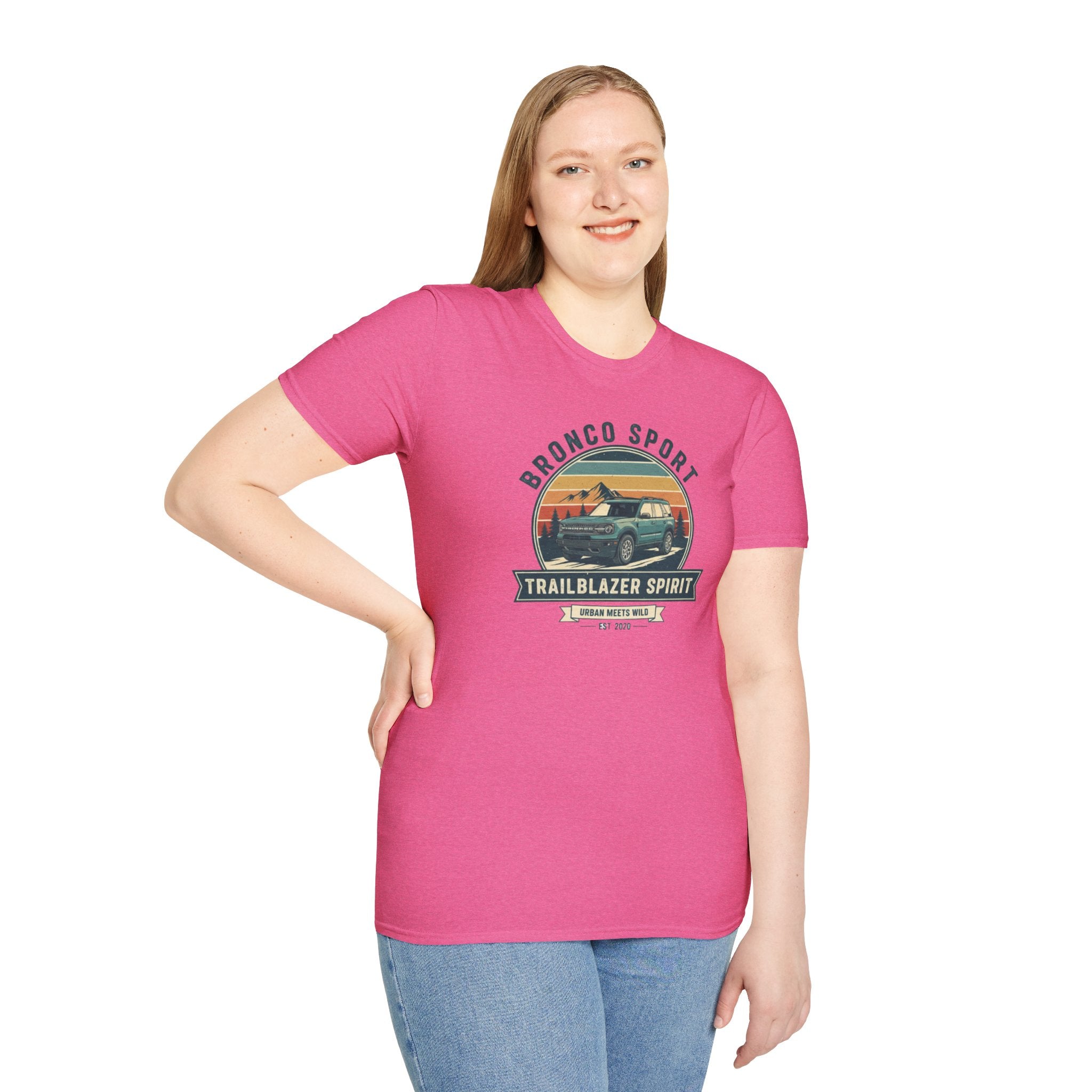 "Urban Meets Wild" Bronco Sport Women's T-Shirt | Trailblazer Spirit Softstyle Tee