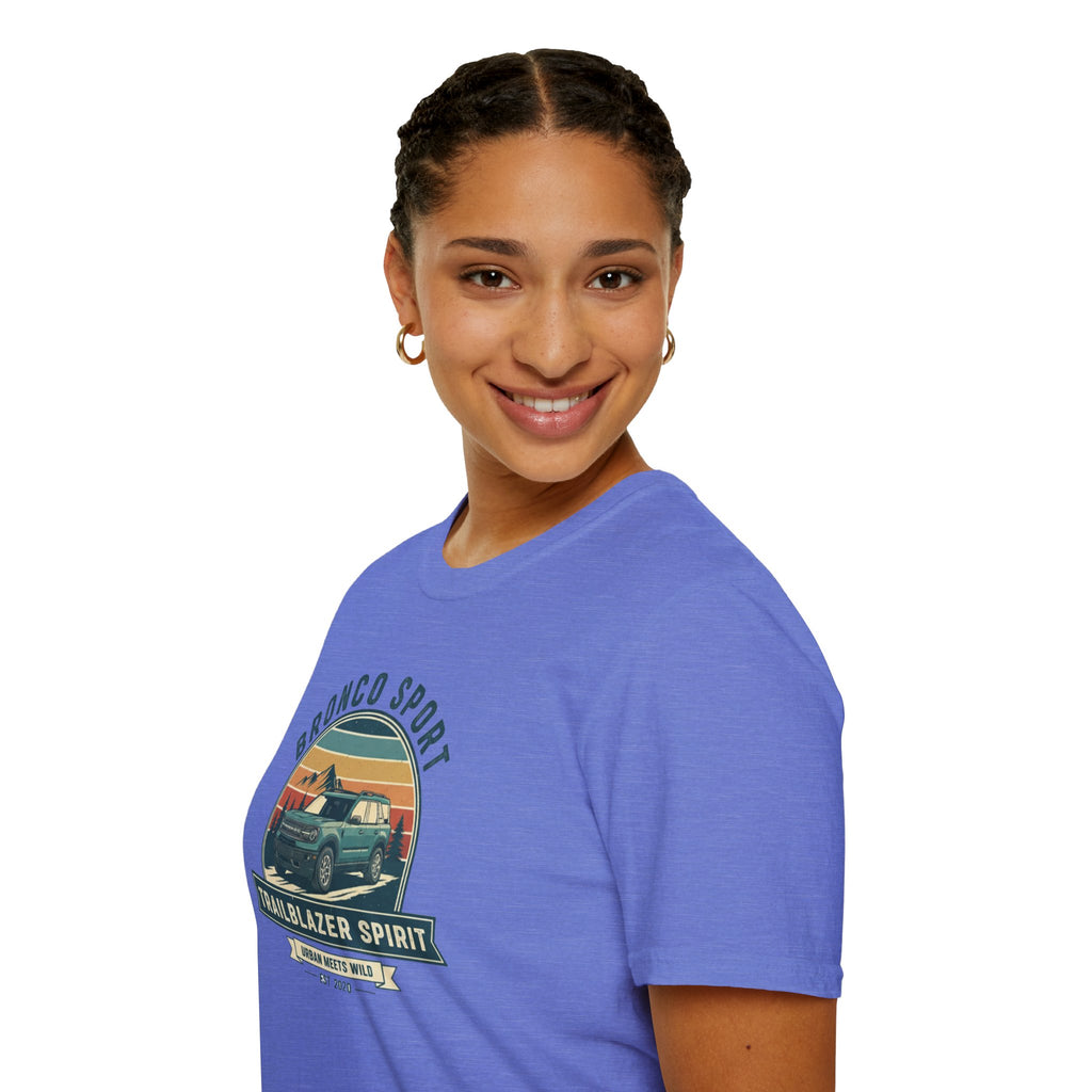 "Urban Meets Wild" Bronco Sport Women's T-Shirt | Trailblazer Spirit Softstyle Tee