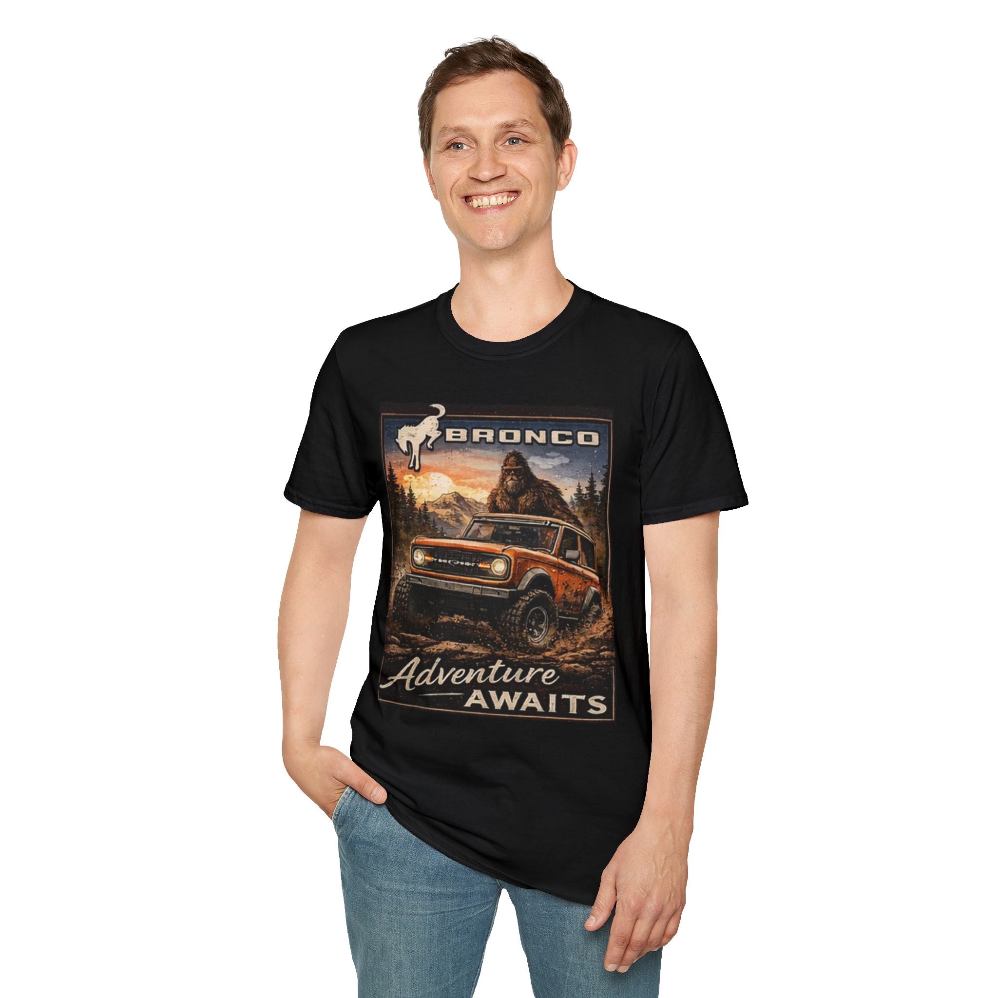 Bronco Adventure Awaits T-Shirt – Built Wild, 6G Approved