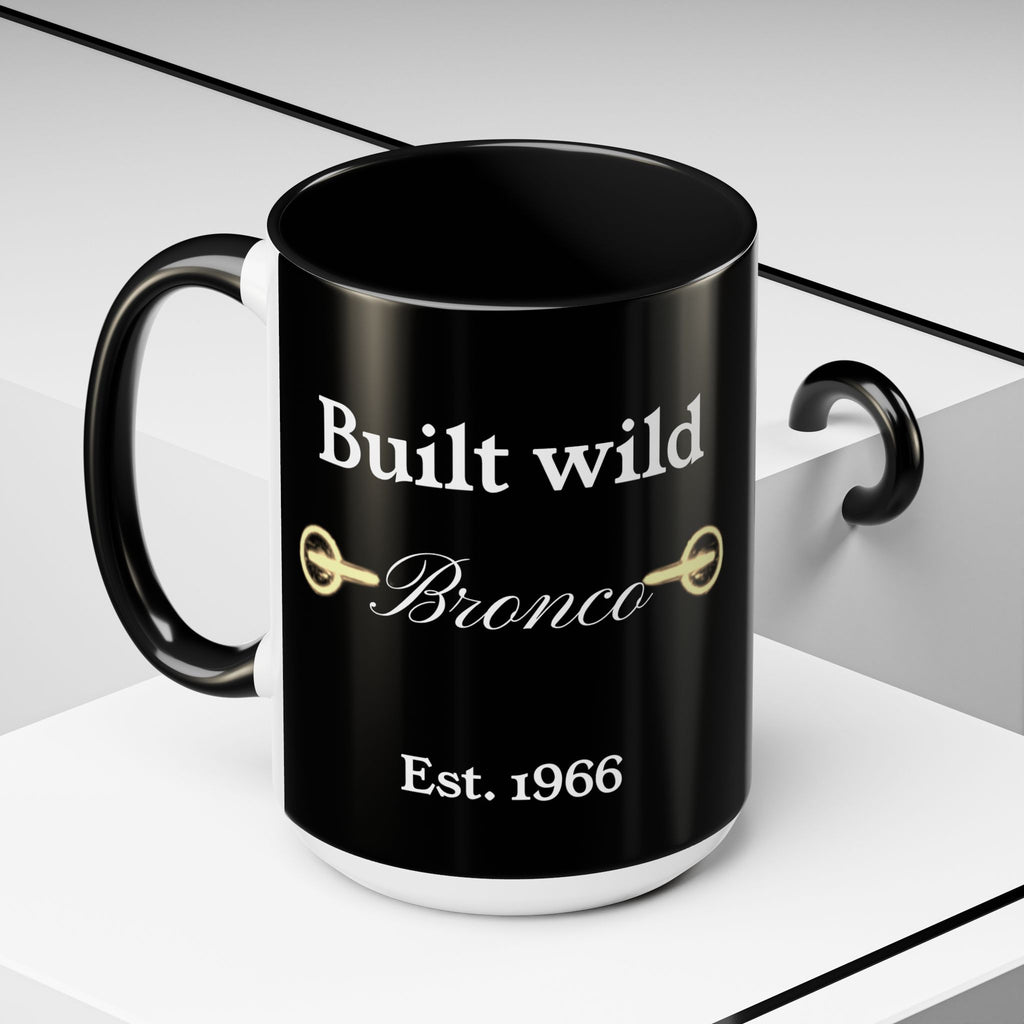 Bronco Life Coffee Mug – Built Wild Est. 1966 Ford Bronco Accent Mug (11oz / 15oz)