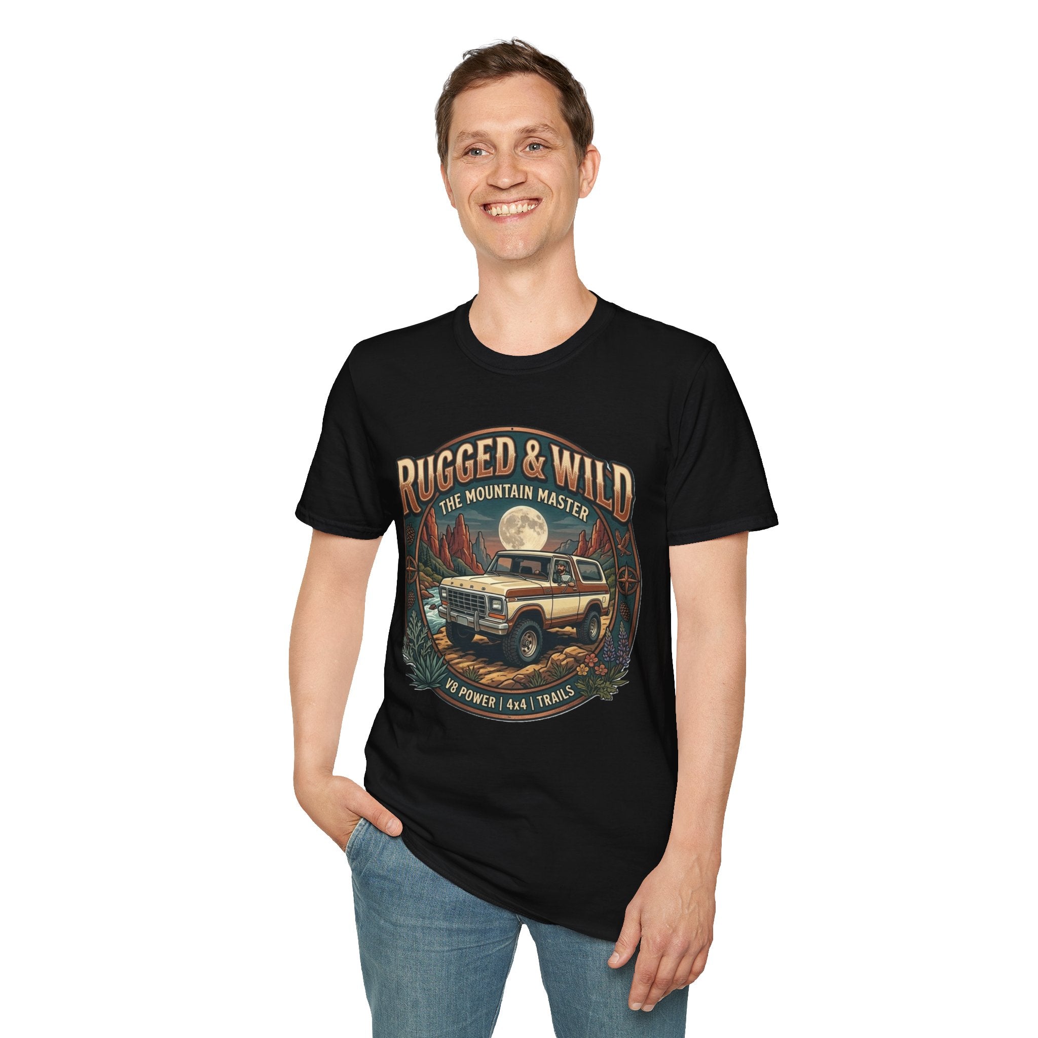 Rugged & Wild Bronco Tee – 2nd Gen Off-Road 4x4 Adventure Shirt