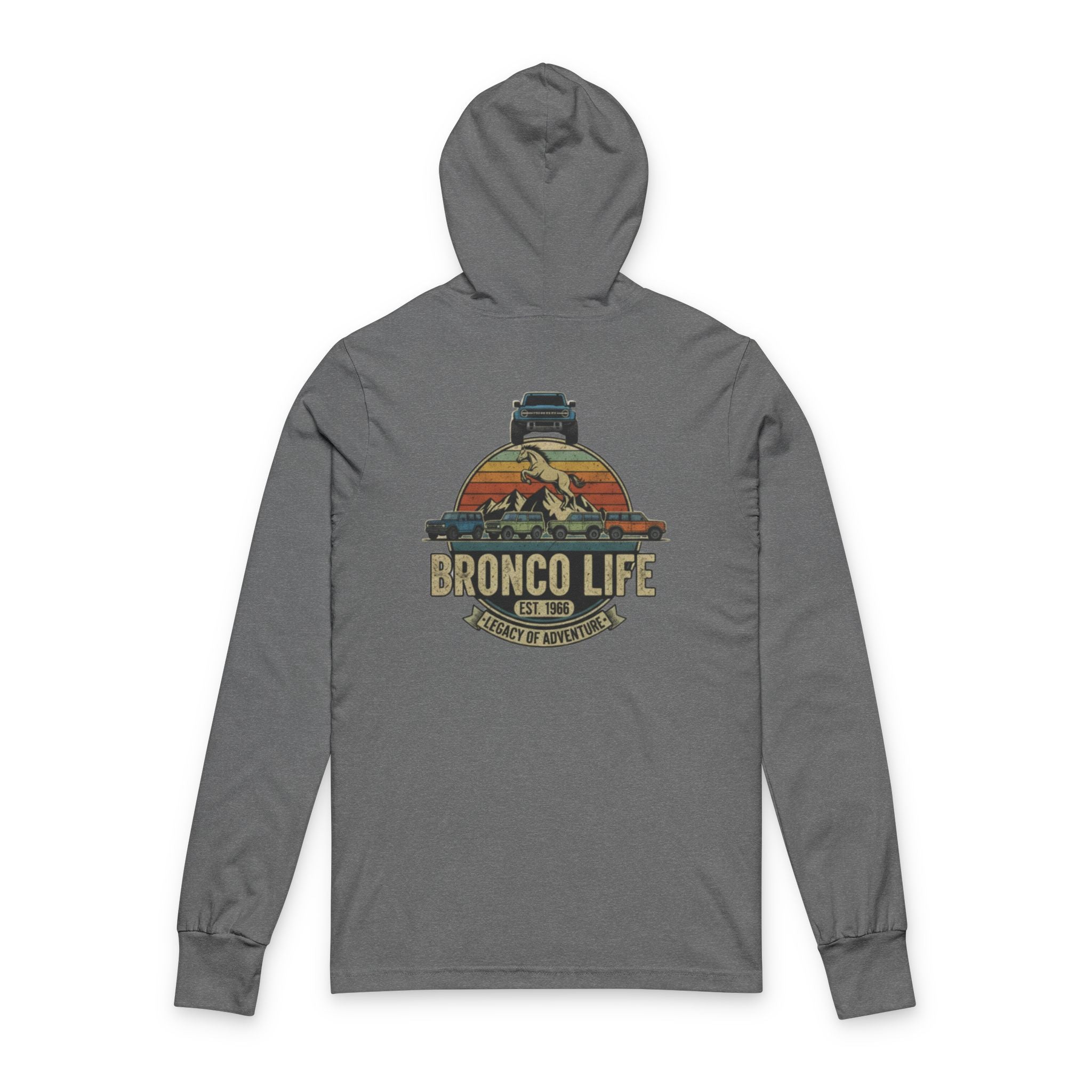 Bronco Life “Urban Meets Wild” Hooded TriBlend Tee – Trailblazer Edition