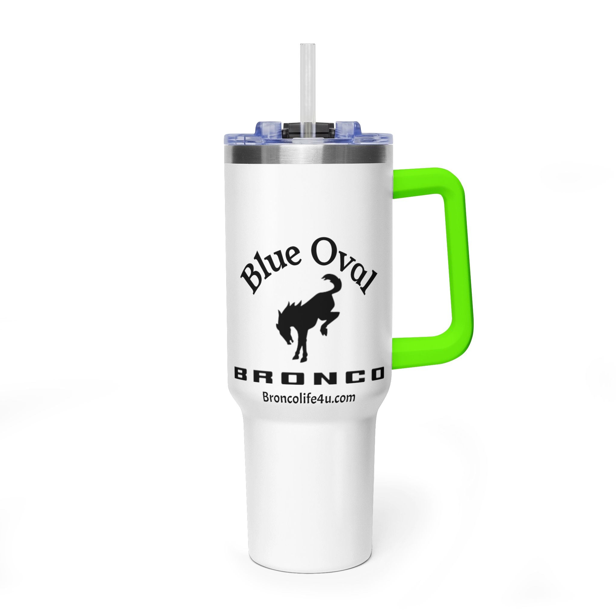 Smiles Per Gallon 40oz Vacuum Insulated Tumbler | Bronco Lifestyle Adventure Travel Mug