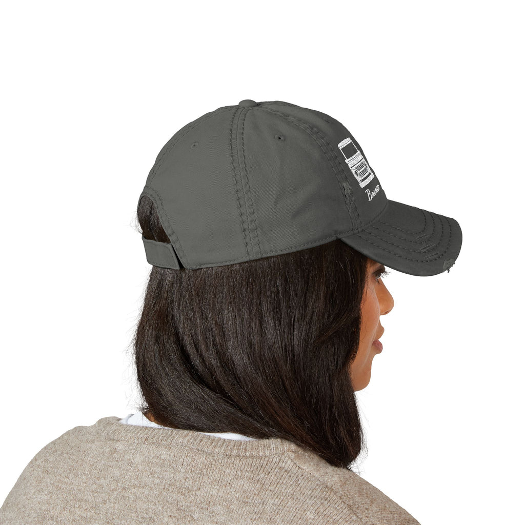 Classic '66 Bronco Silhouette Distressed Dad Hat – Vintage Embroidered Trail Icon