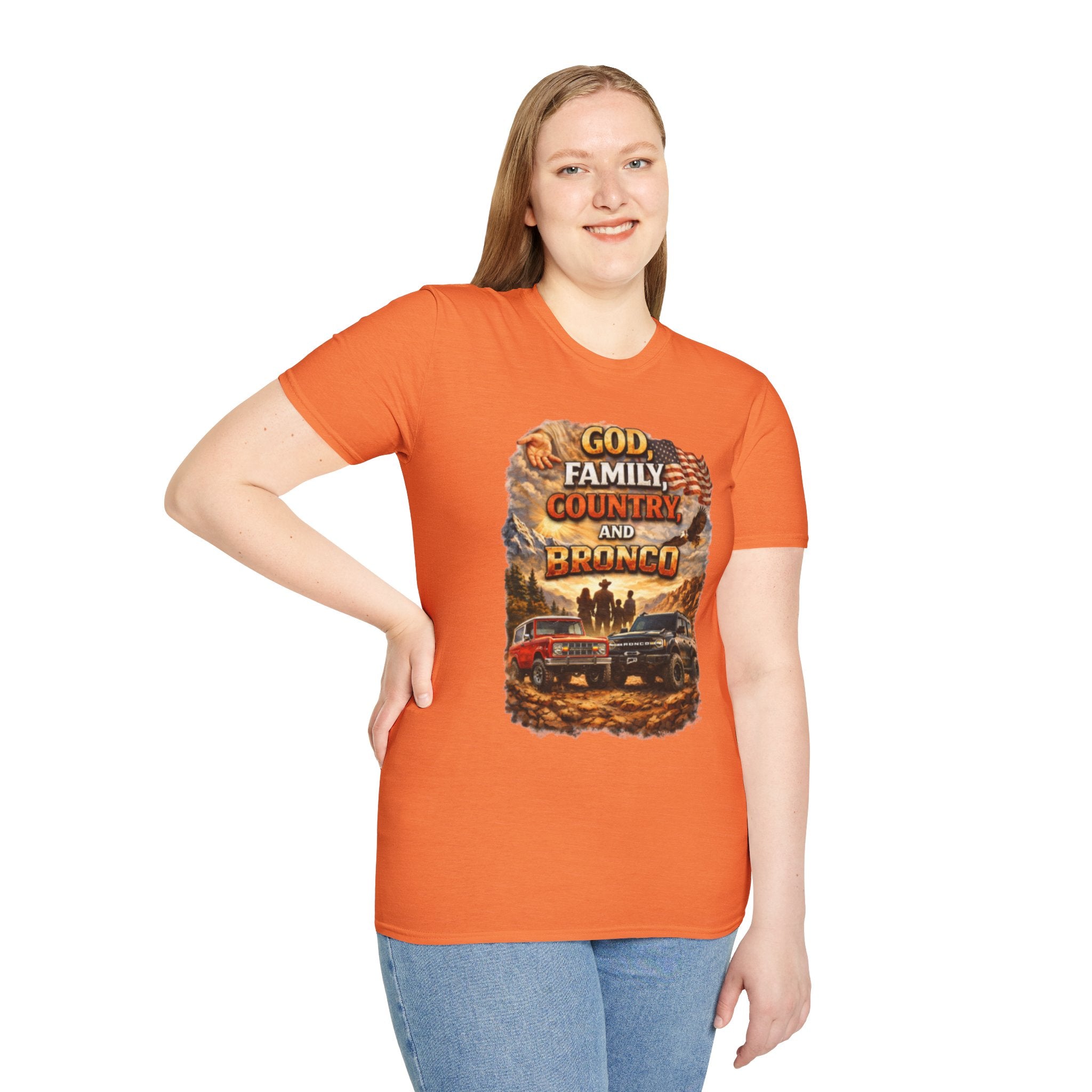 God, Family, Country & Ford Bronco Tee – Bronco Heritage & Adventure Lifestyle Shirt