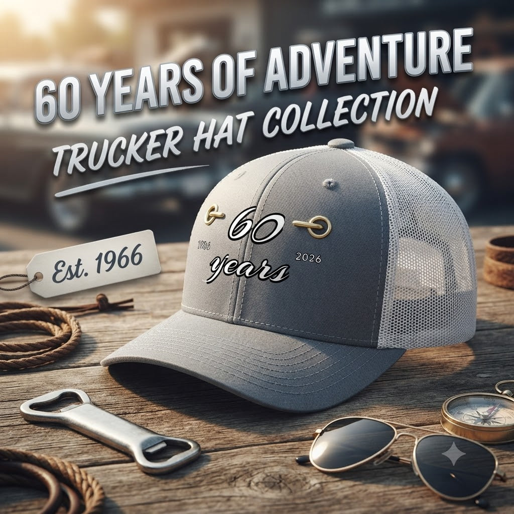 60 Years Wild Trucker Hat | 1966–2026 Heritage Edition (Off-Road Inspired)