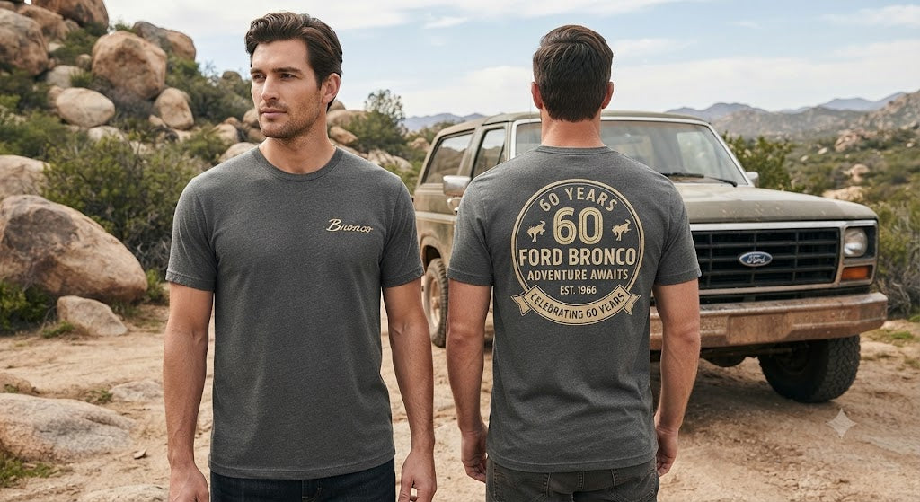 60 Years Anniversary Holiday Truck Tee | Vintage 1966 Off-Road Shirt | Bronco Heritage Graphic Tee