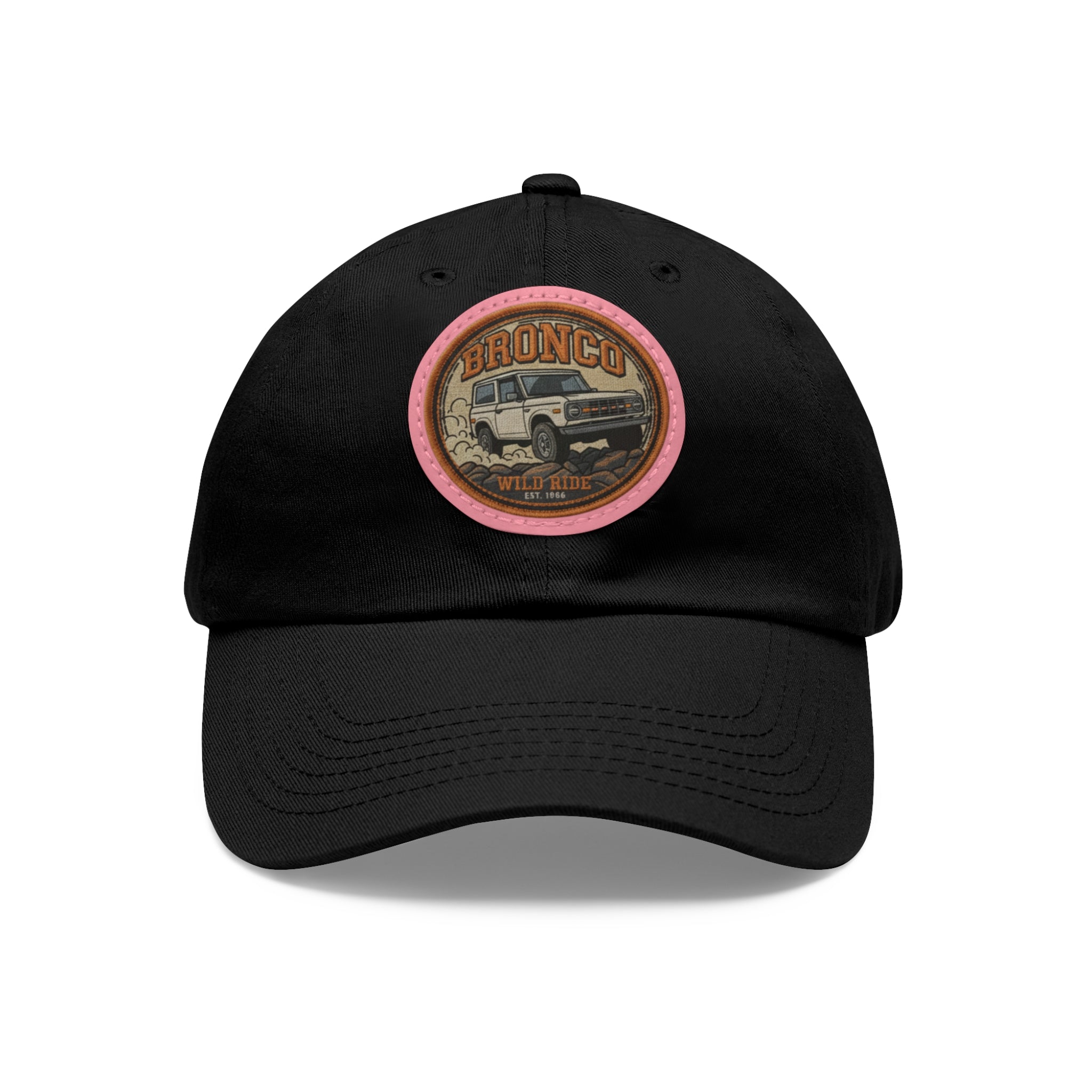 Bronco “Wild Ride Est. 1966” Retro Leather Patch Hat — Vintage Spirit, Modern Grit