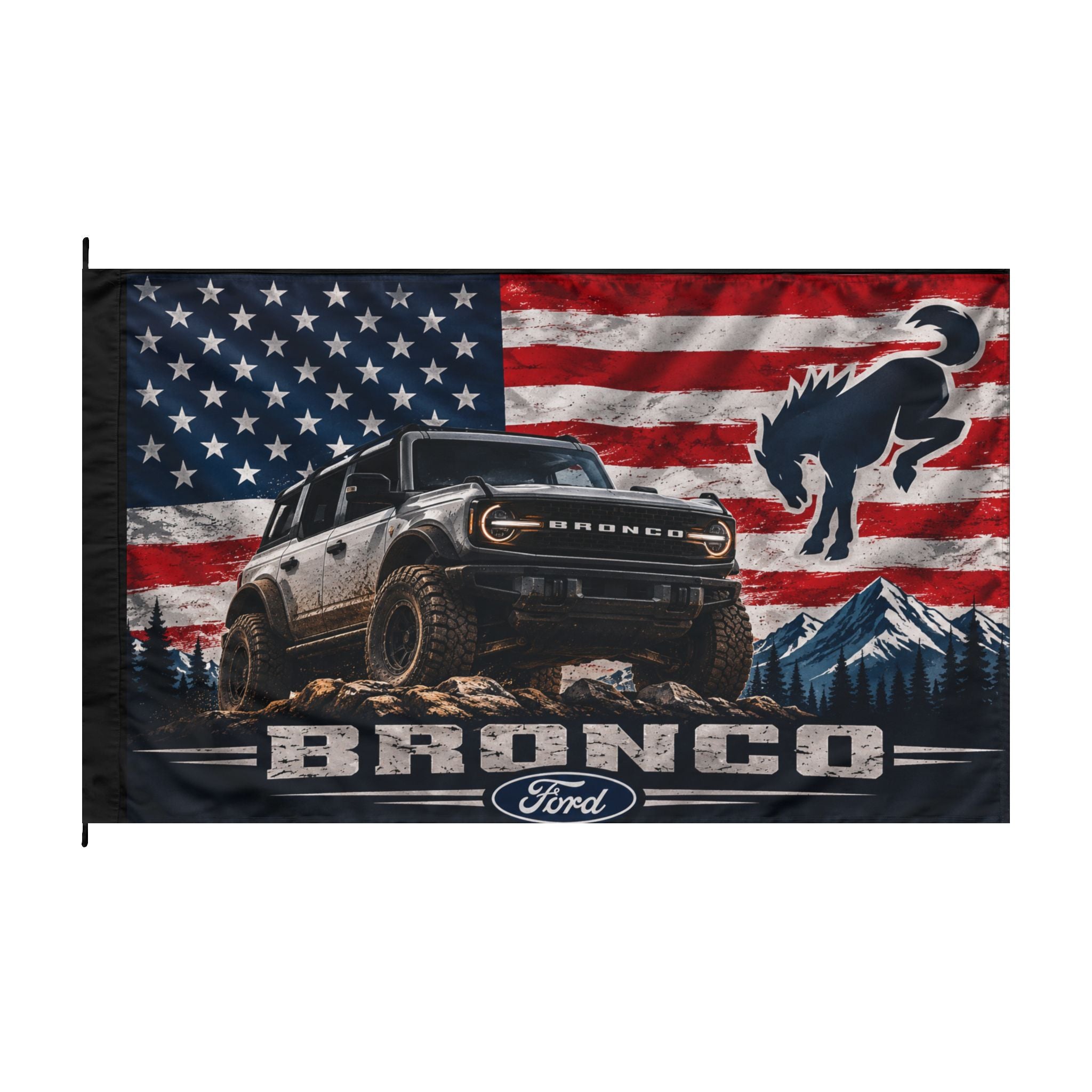 Built for the Wild Double-Sided Flag | Adventure-Ready Off-Road Decor