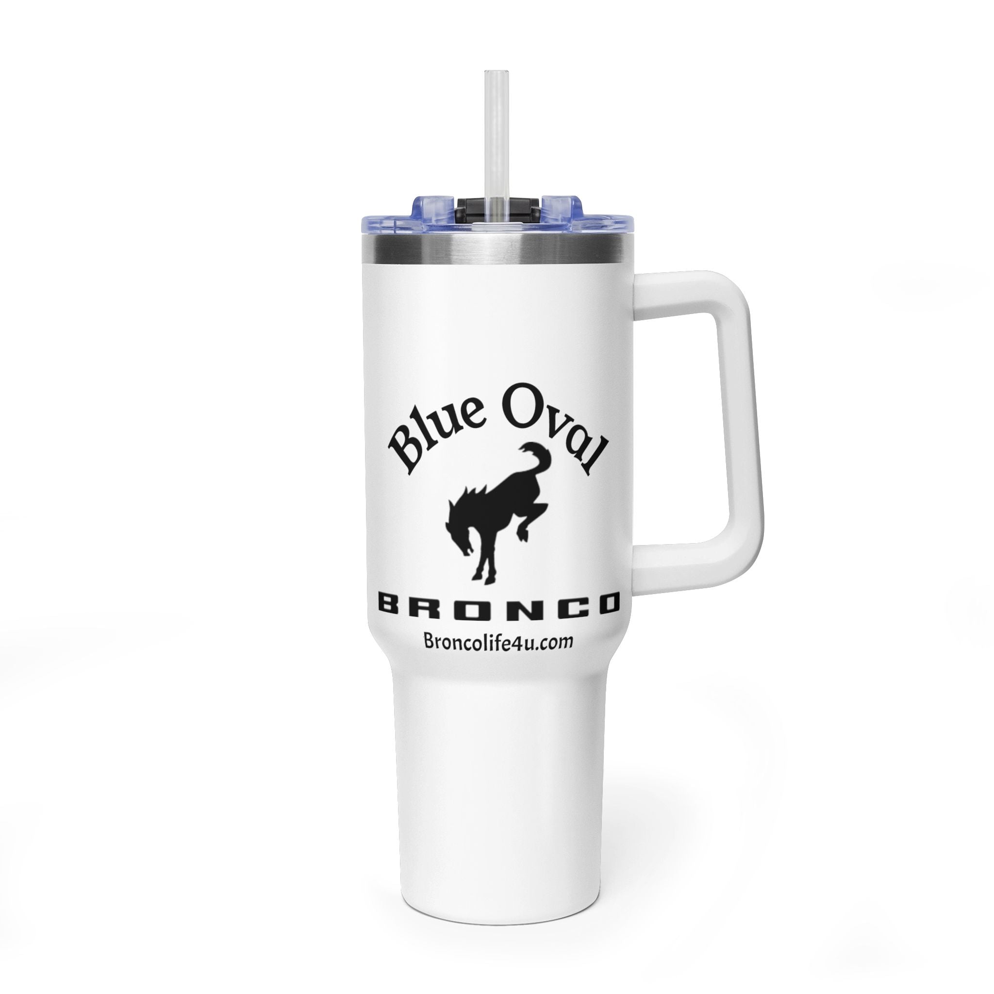 Smiles Per Gallon 40oz Vacuum Insulated Tumbler | Bronco Lifestyle Adventure Travel Mug