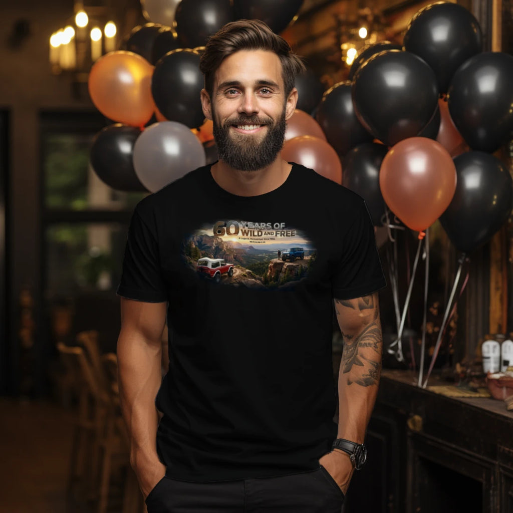 Bronco 60th Anniversary “Wild & Free” Tee — OG + 6G Mountain Tribute