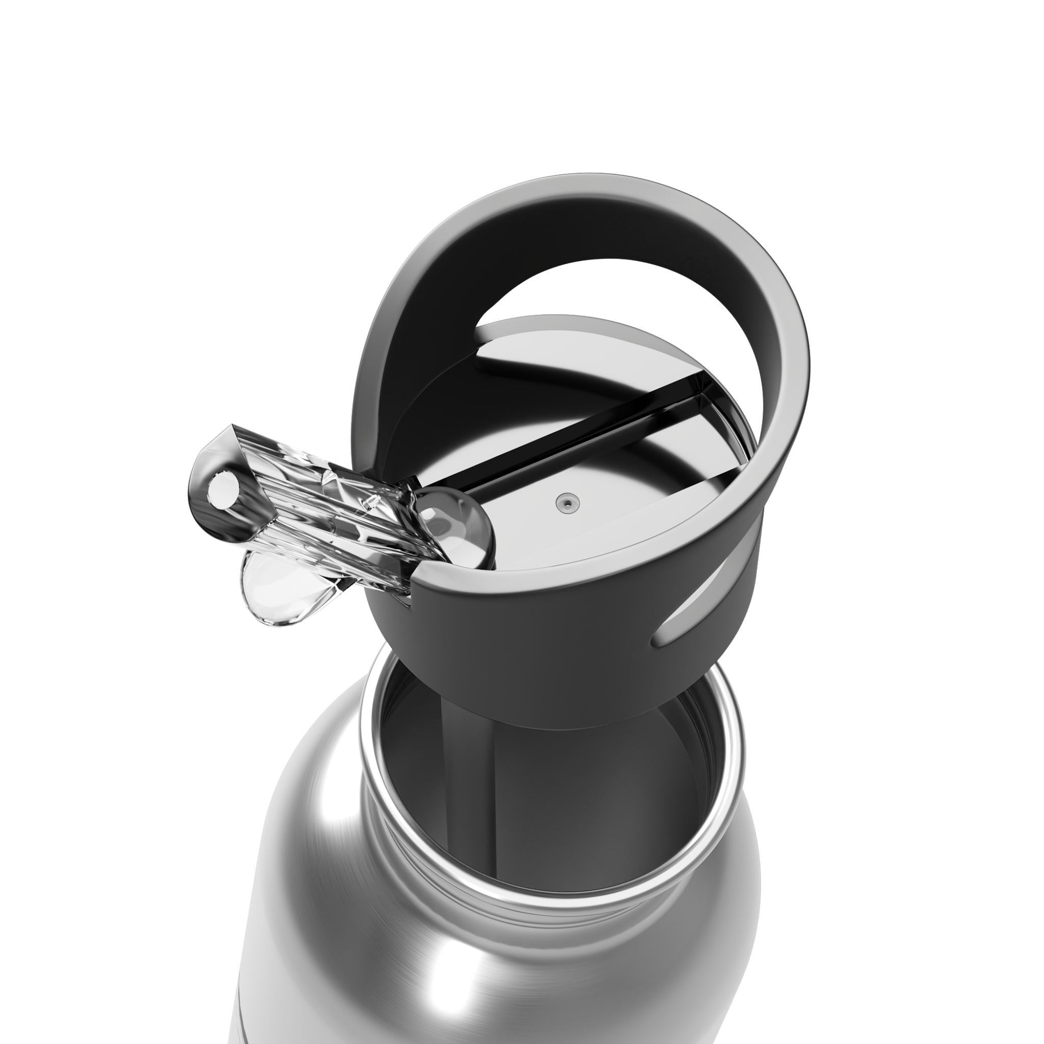 Built Wild Bronco Stainless Steel Water Bottle – 20oz Insulated with Straw Lid